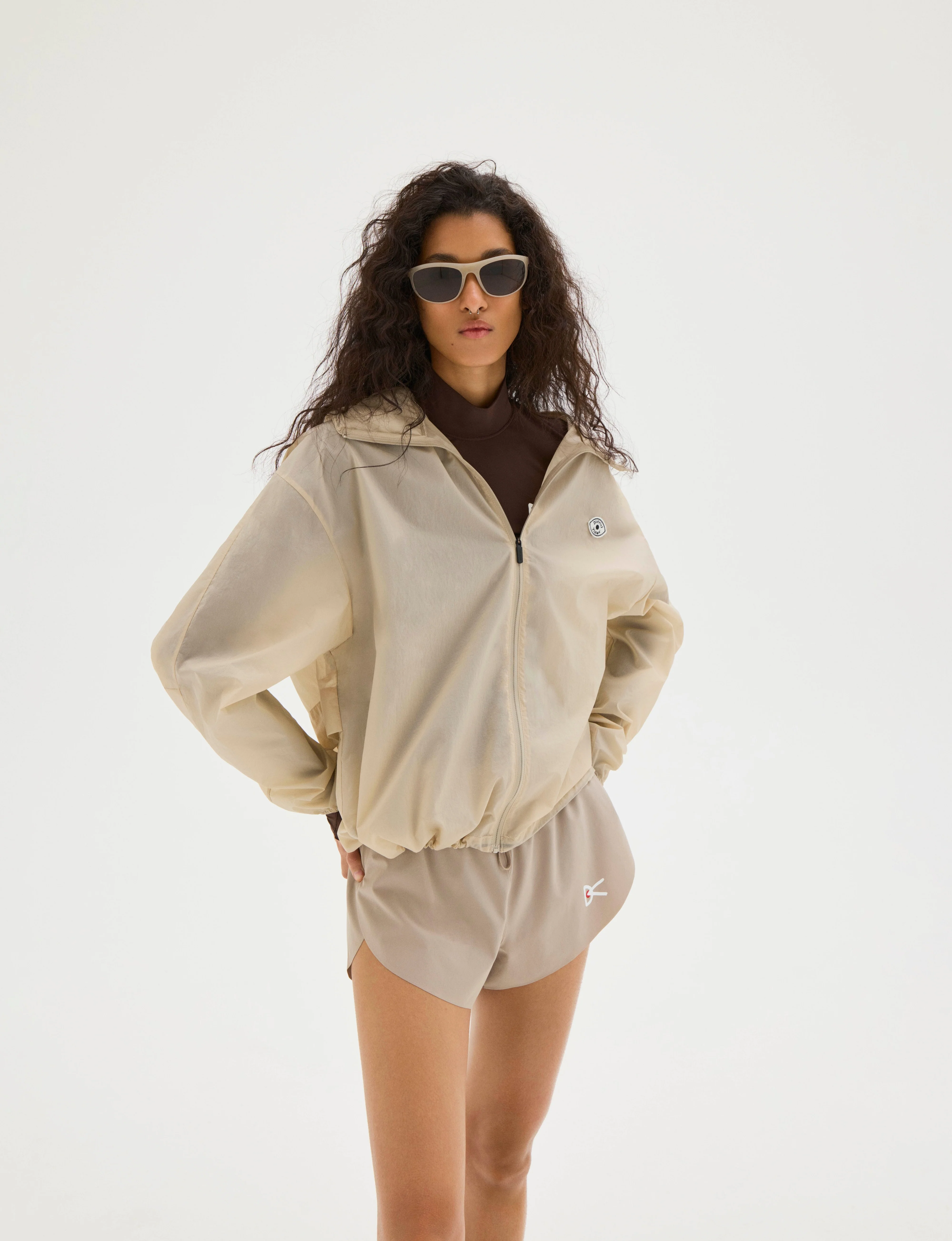 3in Split Shorts, Khaki - Image 3
