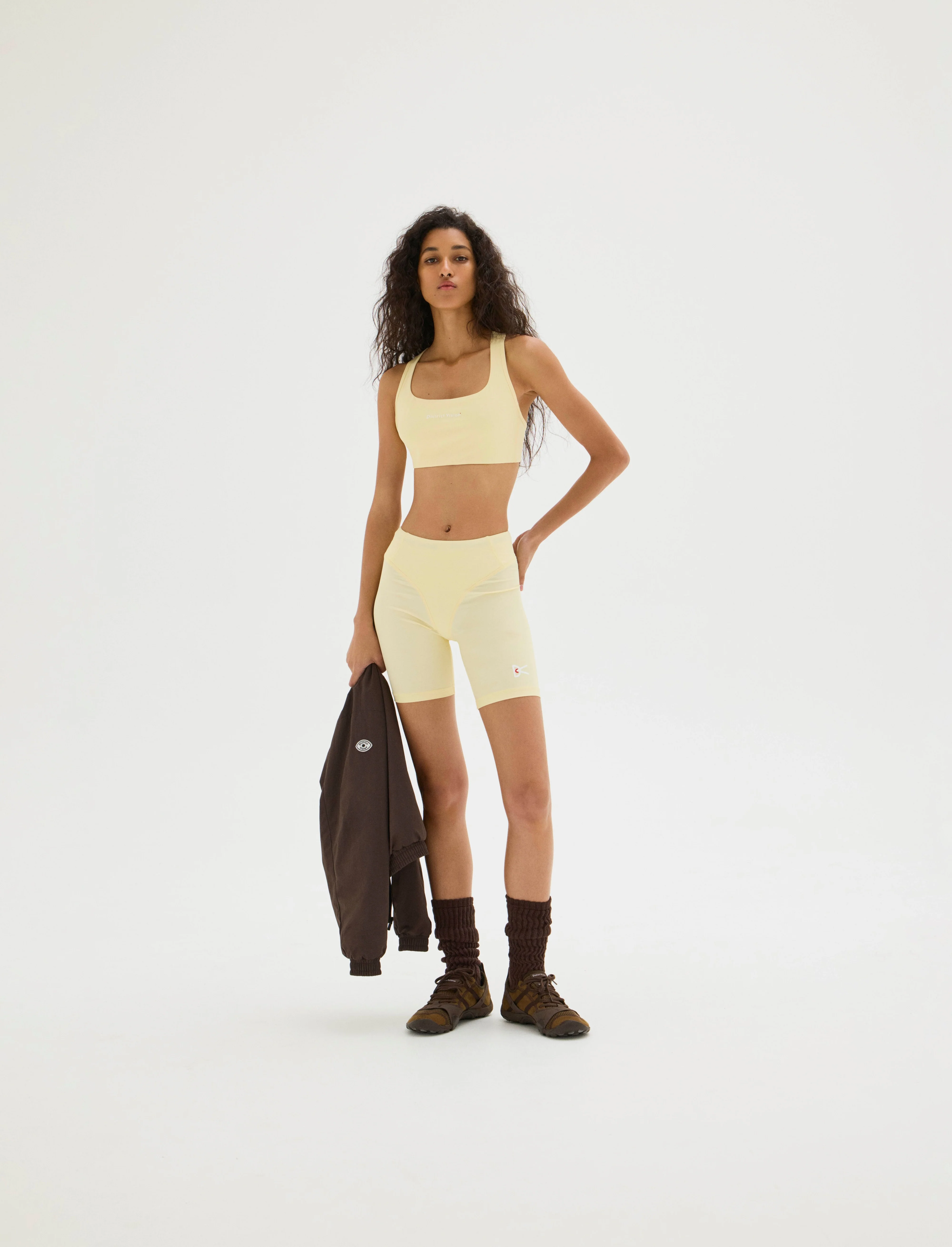 7in Pocketed Half Tights, Chamomile - Image 3