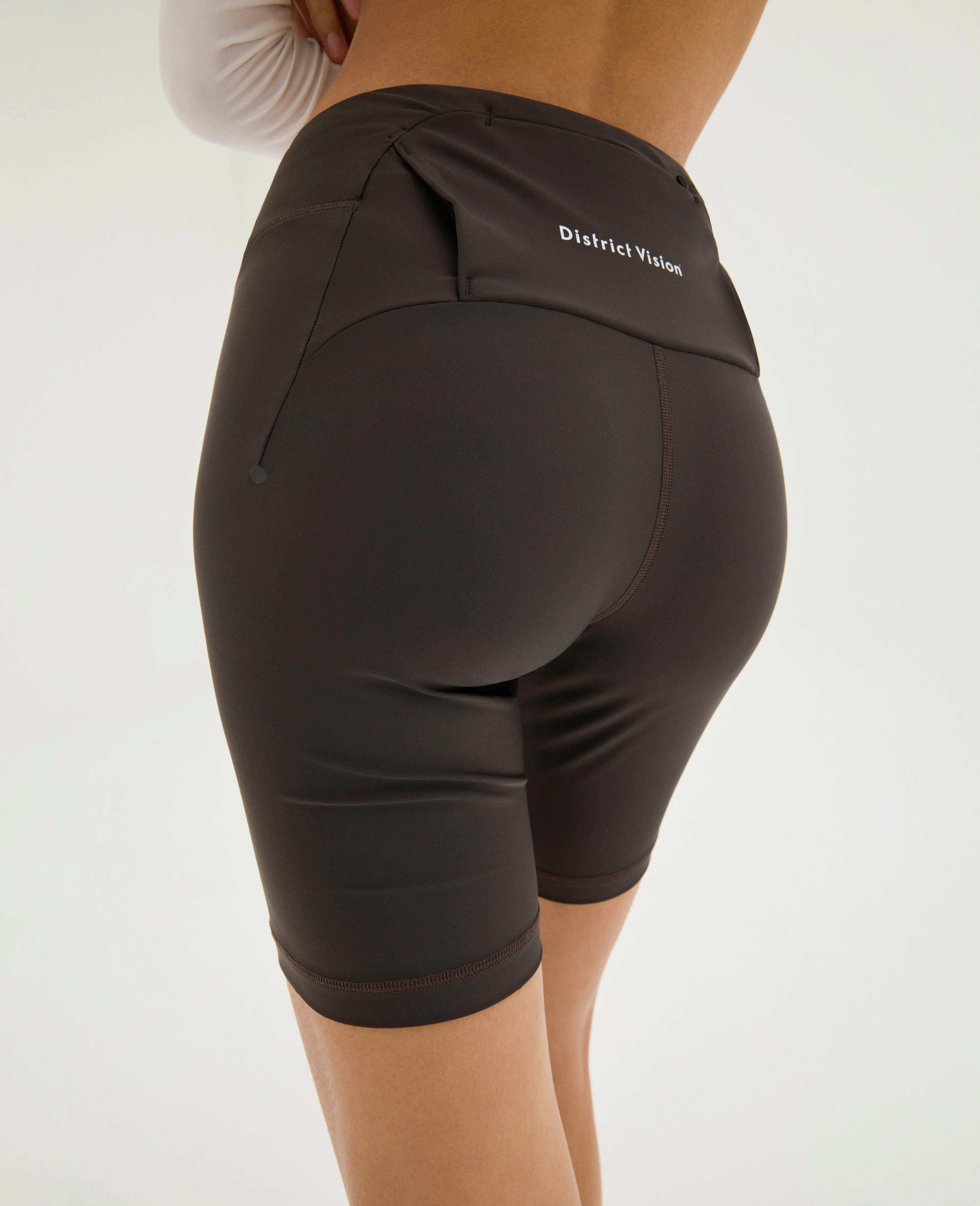 7in Pocketed Half Tights, Slate Brown - Image 4