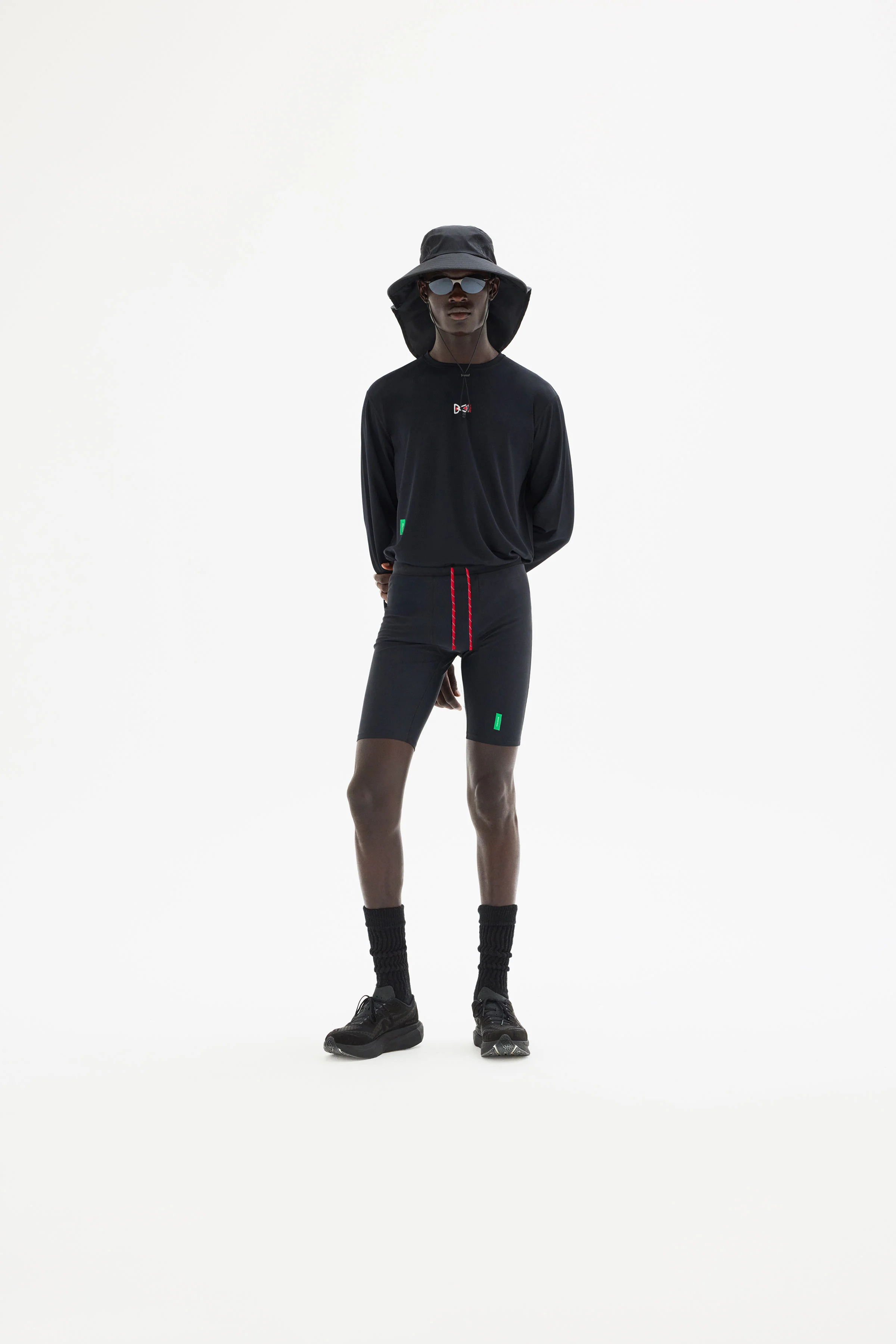 9" Recycled Tights, Black - Image 3