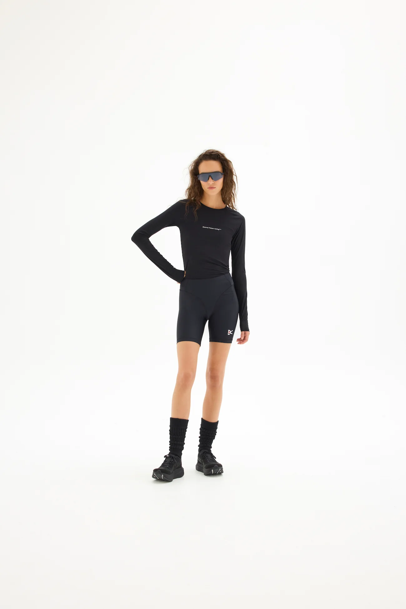 Aloe Long Sleeve Fitted Tee, Black - Image 3