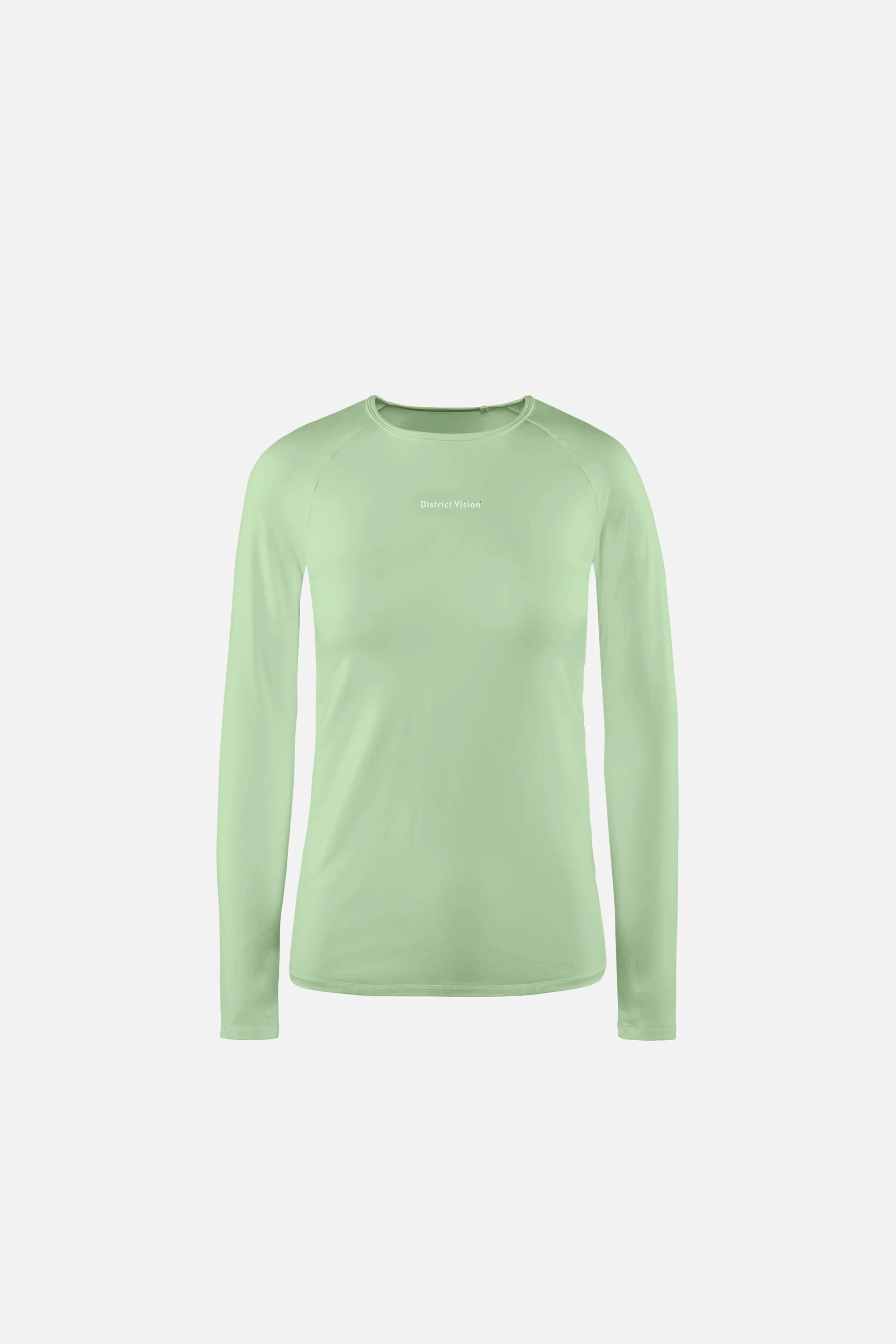 Aloe Long Sleeve Fitted Tee, Pistachio