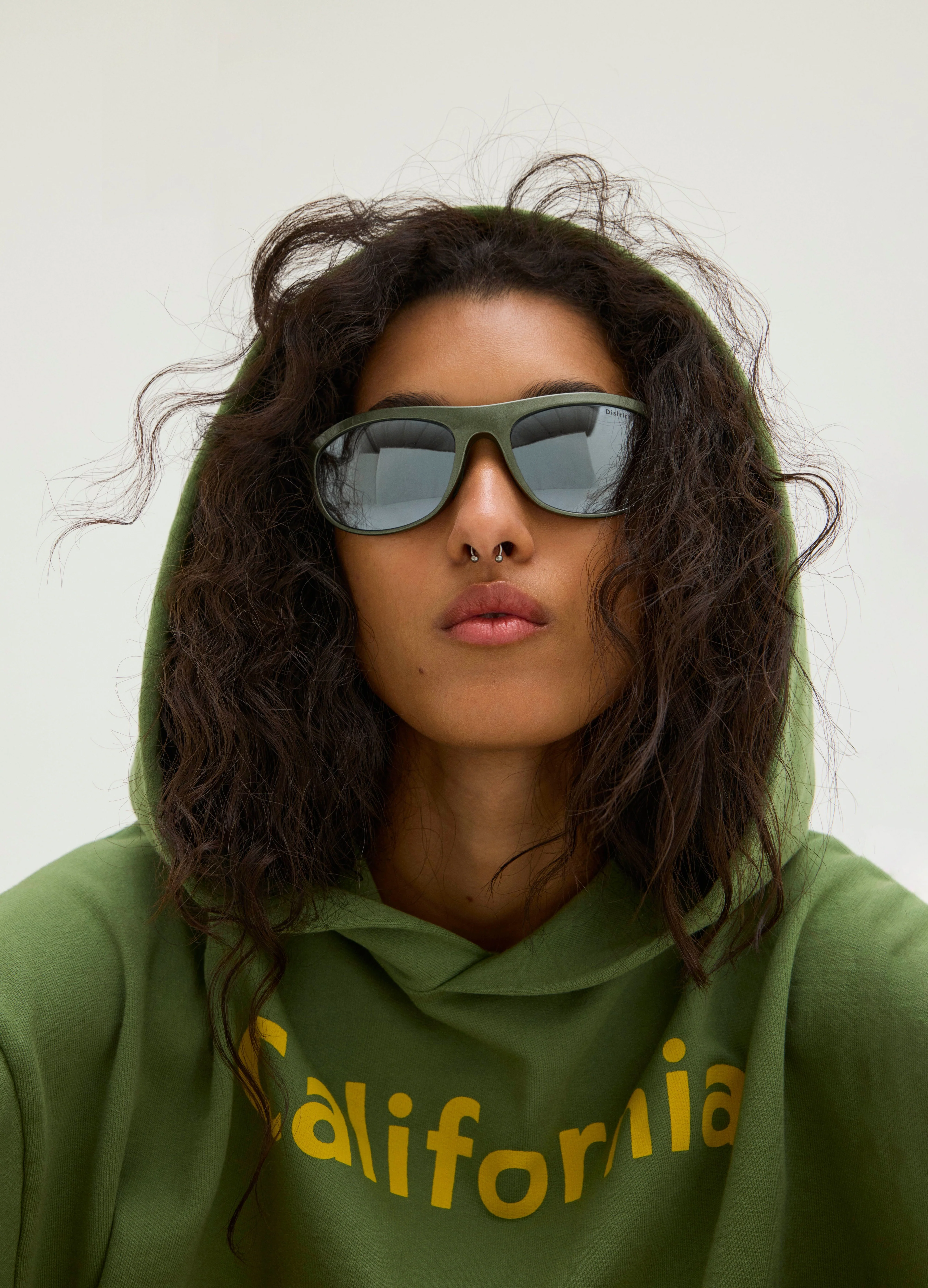 California Cotton Hoodie, Green California - Image 4