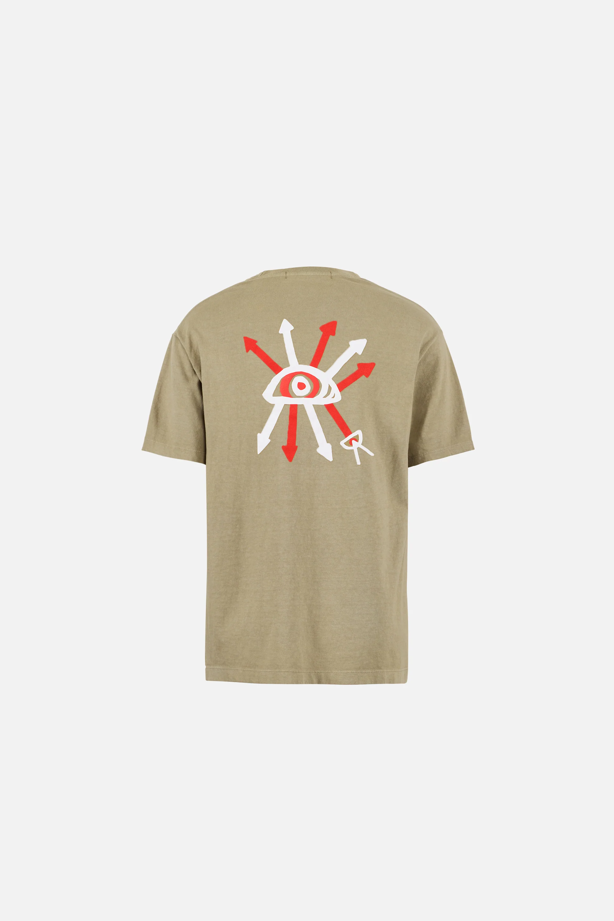 California Cotton Tee, Arrow Eye Warm Grey - Image 2