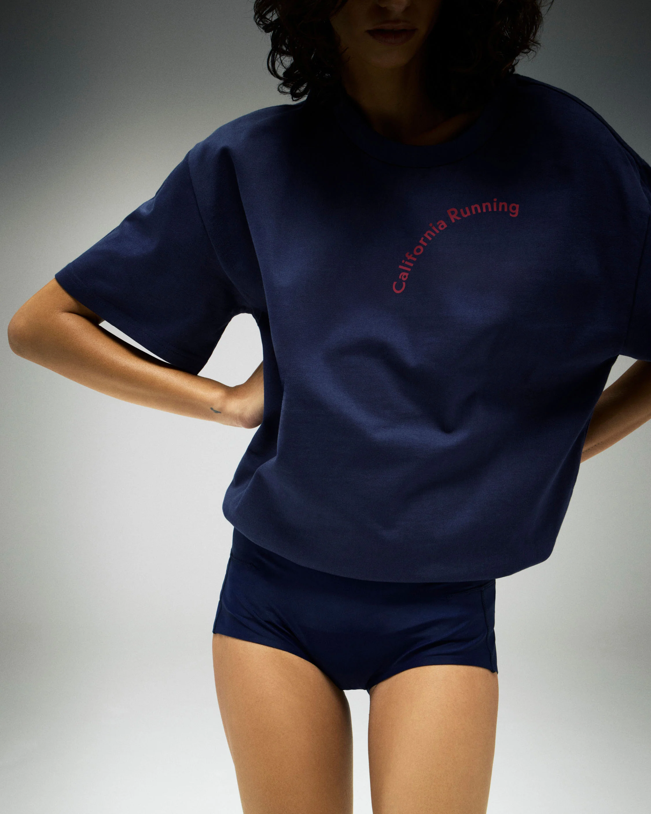 California Cotton Tee, California Running Navy - Image 3