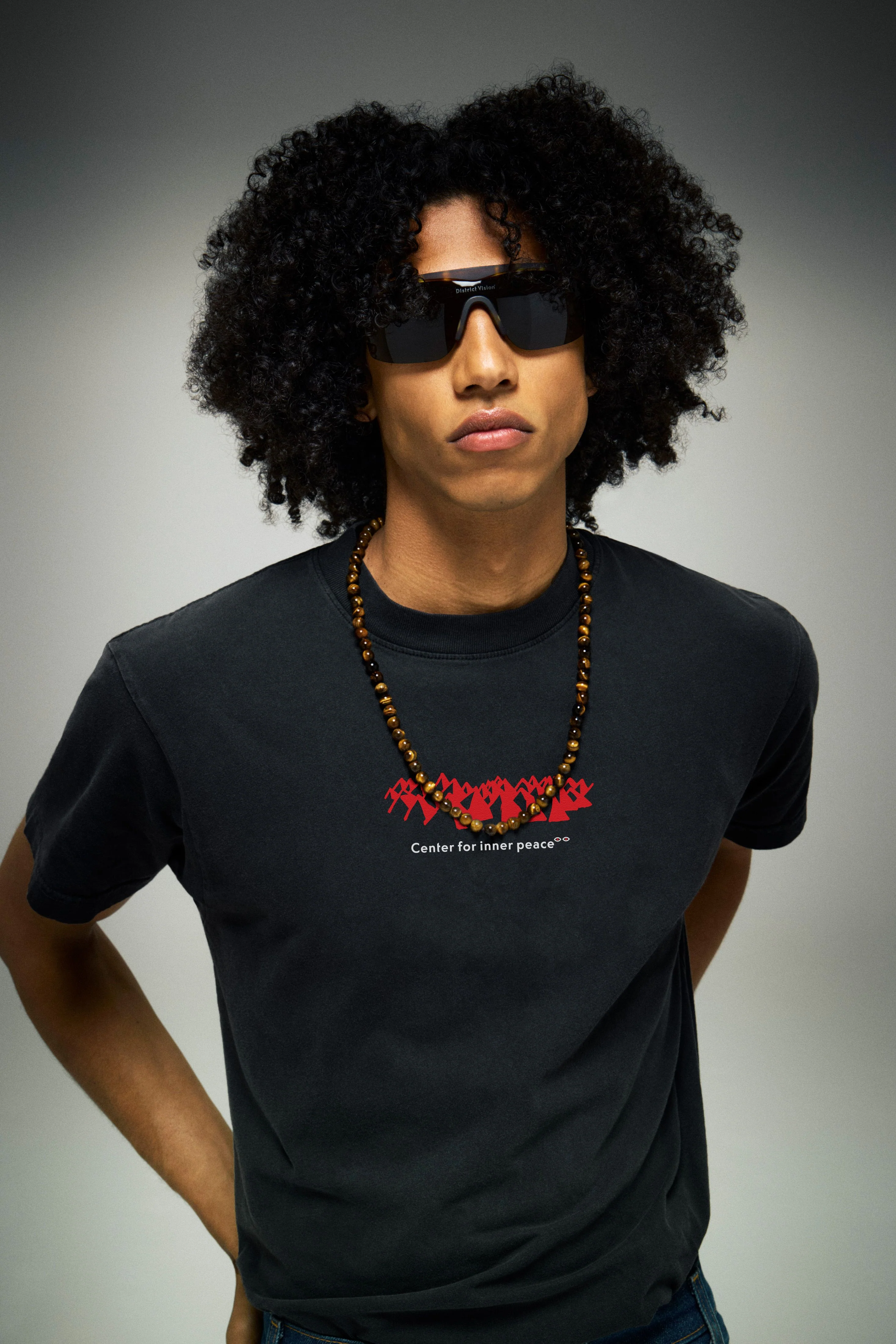 California Cotton Tee, CFIP Mountains Black - Image 3