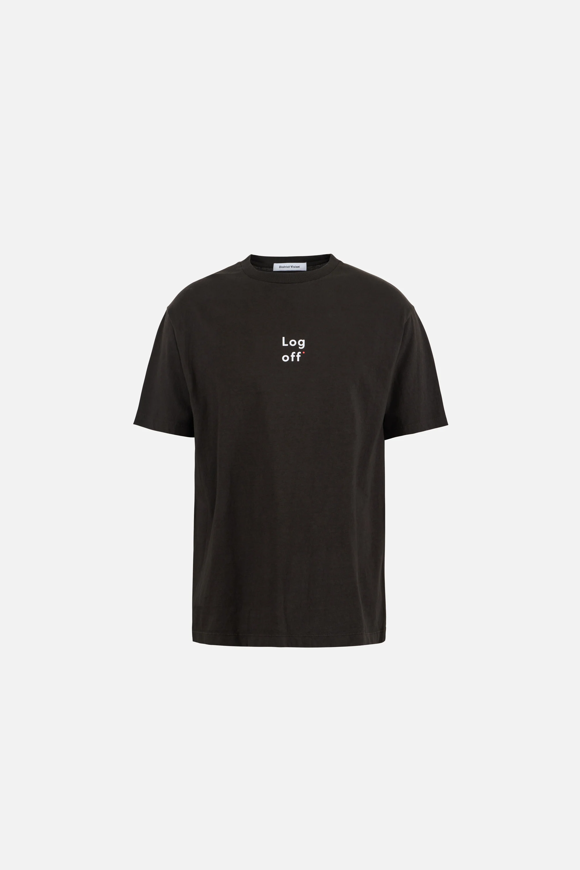 California Cotton Tee, Log Off Deep Brown