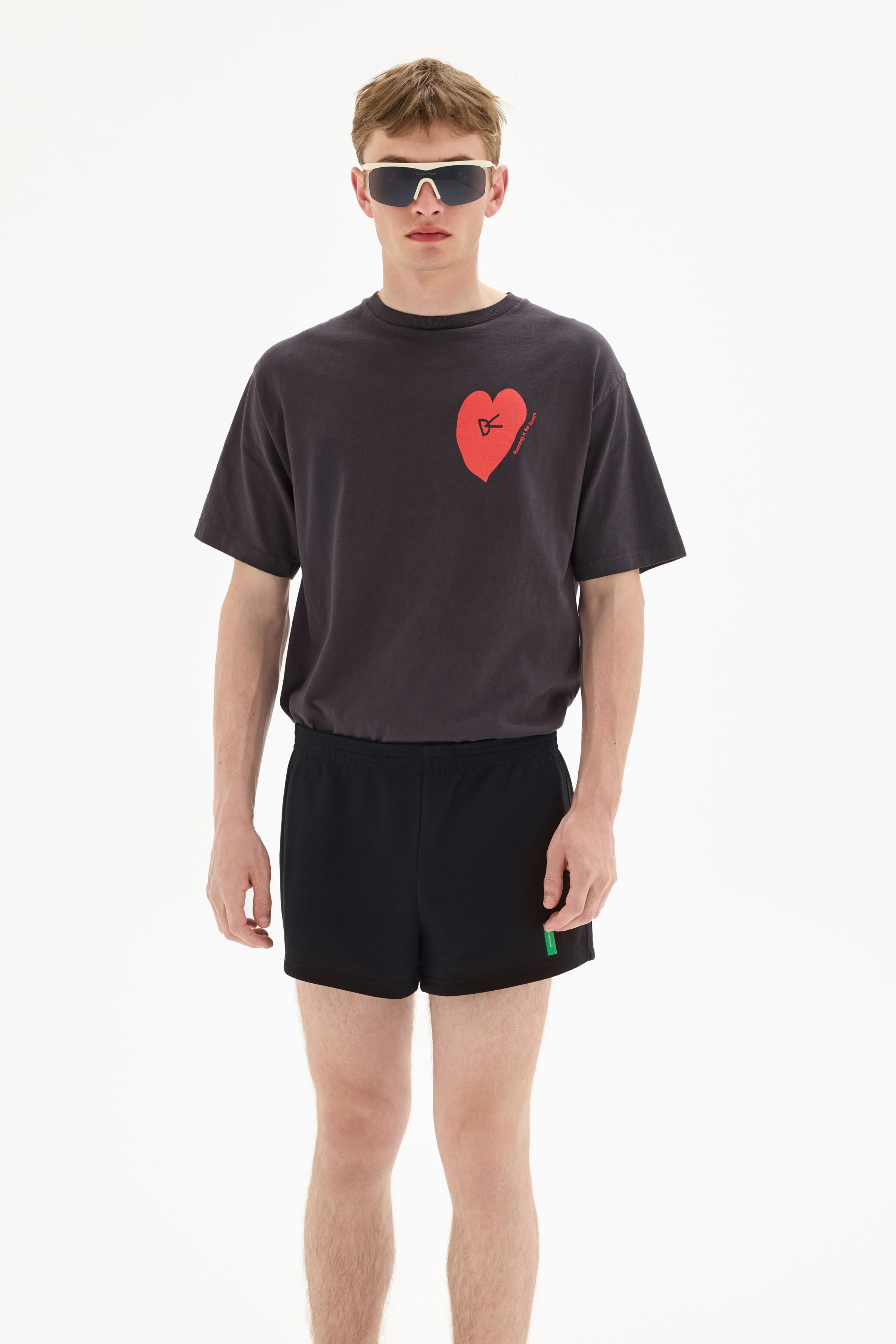 California Cotton Tee, Run in Love Vintage Black - Image 3