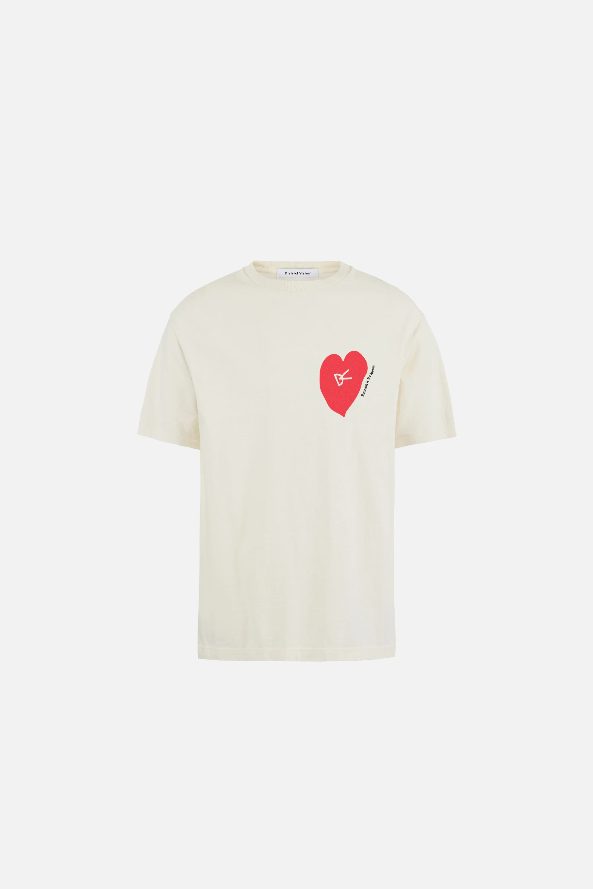 California Cotton Tee, Run in Love Vintage White