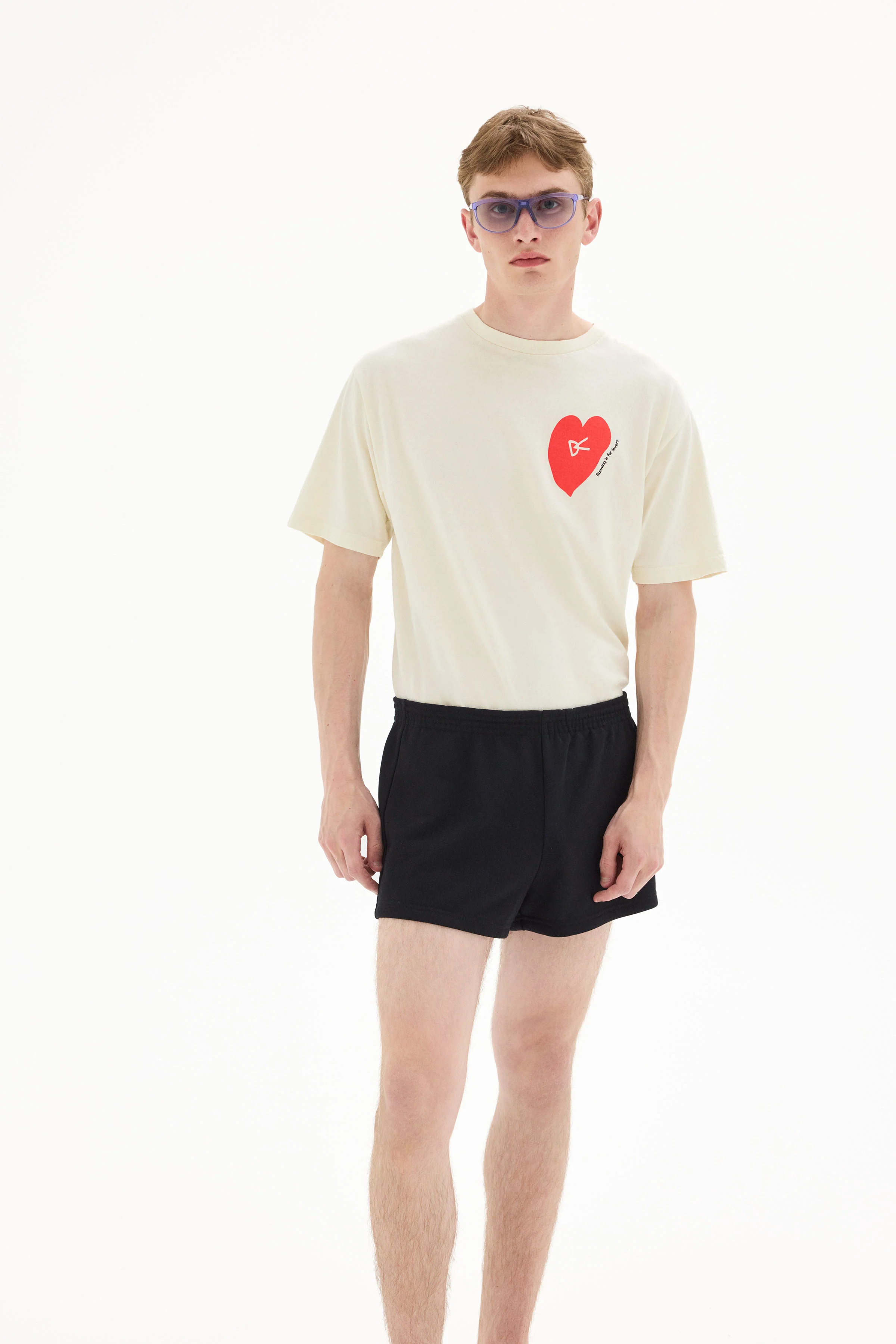 California Cotton Tee, Run in Love Vintage White - Image 3