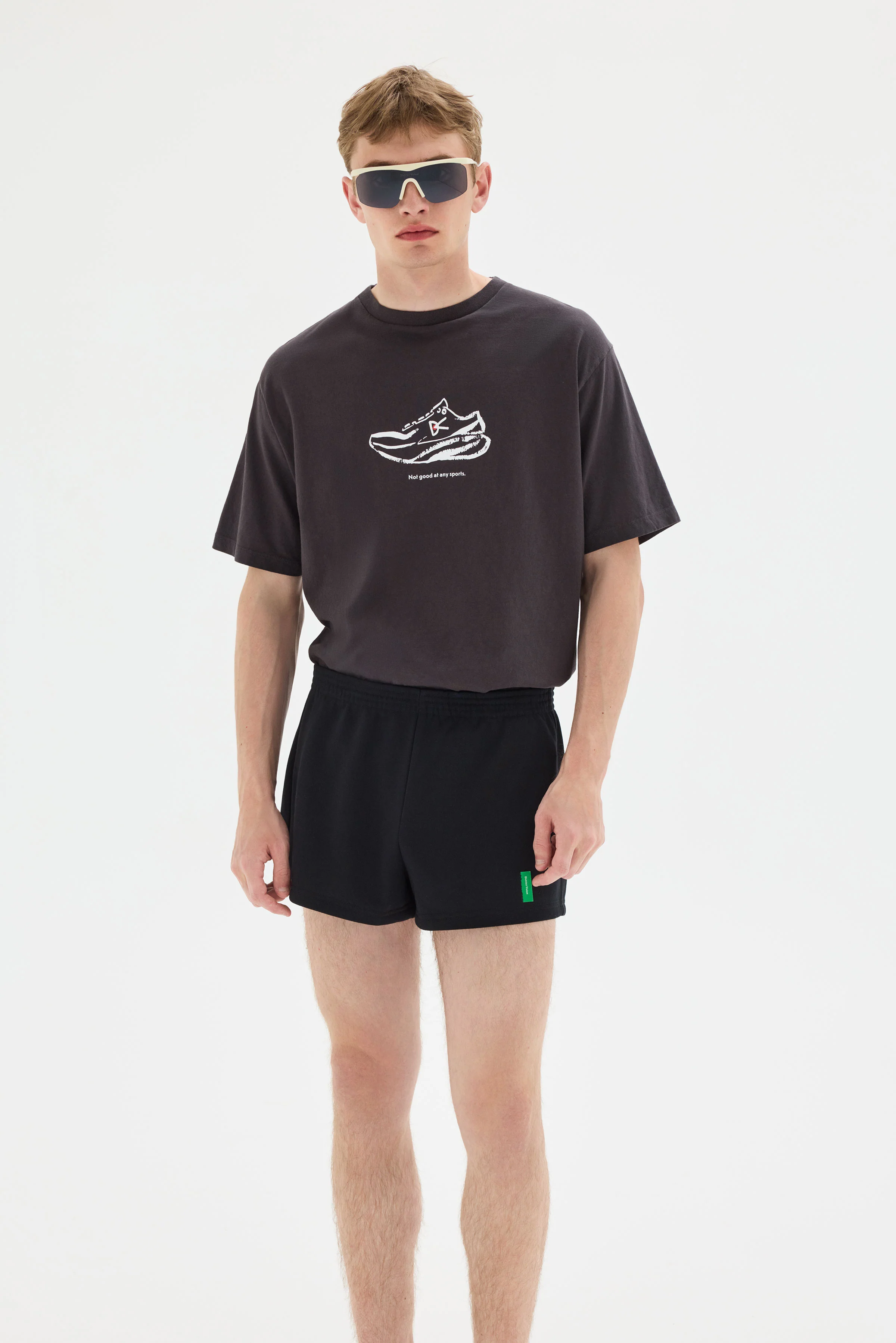 California Cotton Tee, Supershoe Vintage Black - Image 3