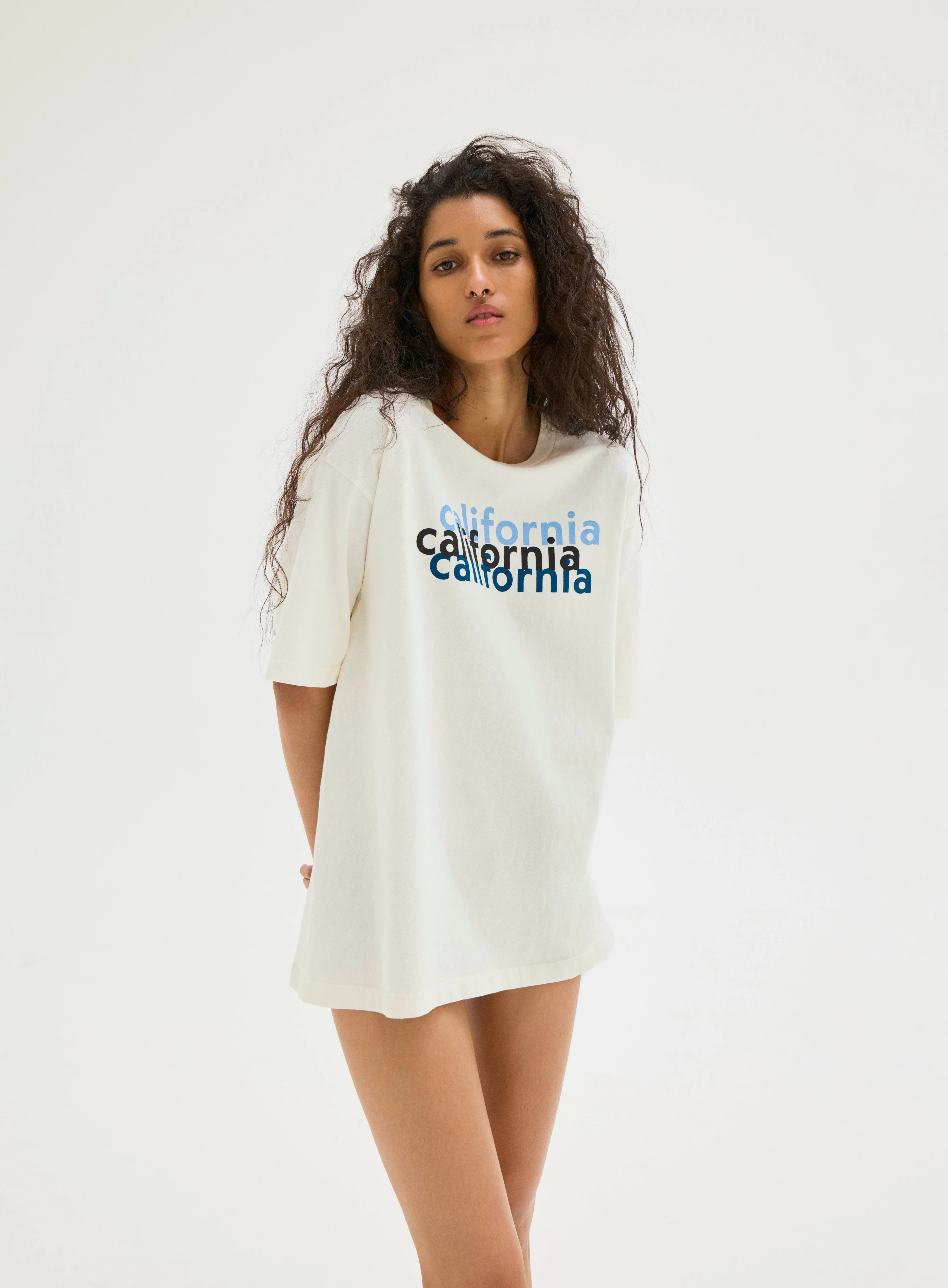 California Cotton Tee, White California - Image 4