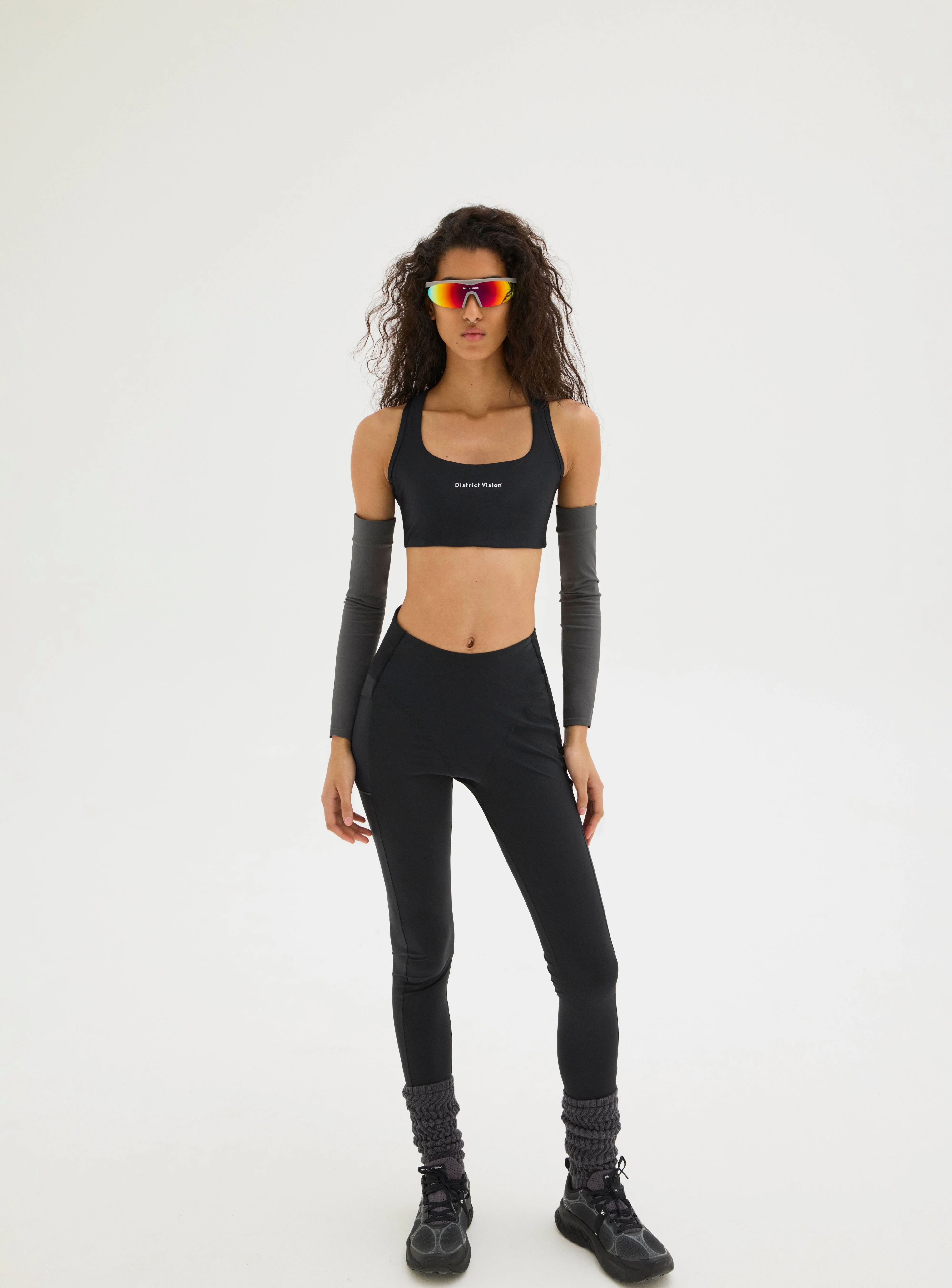 Cargo Compression Long Tights, Black - Image 3