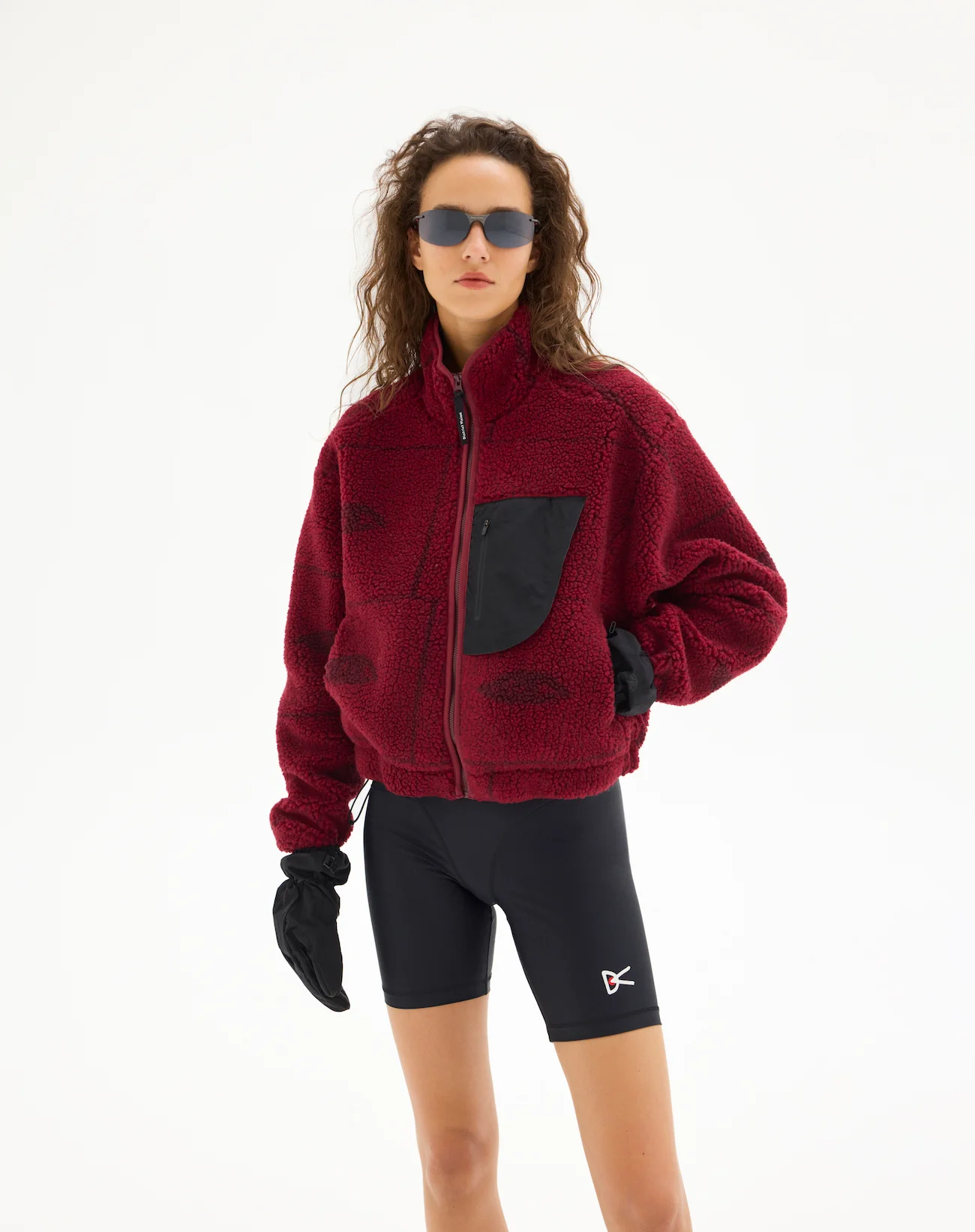 Cropped Pile Fleece, Hollow Visions - Image 3