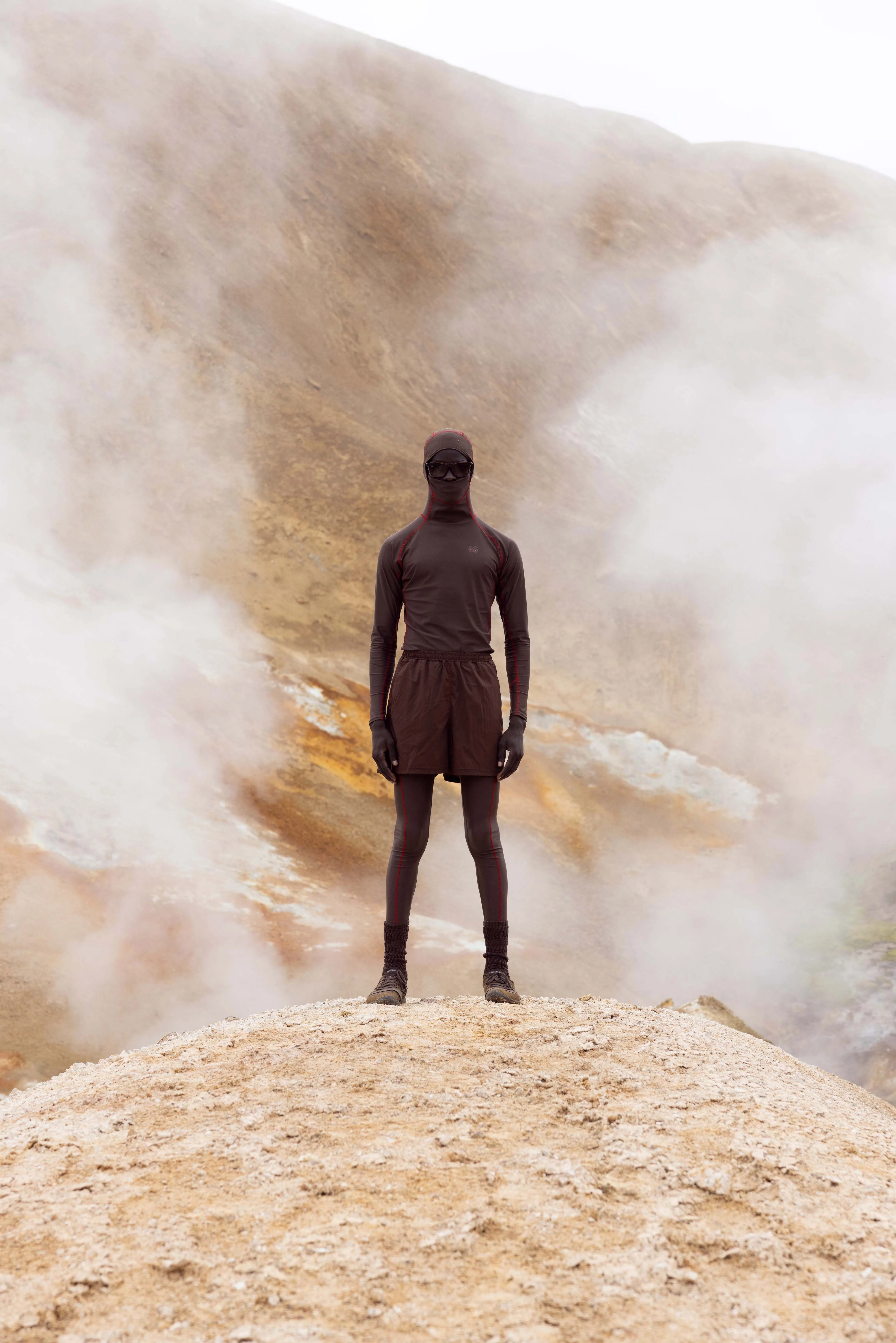 DV + 66N Running Tights, Chestnut - Image 3