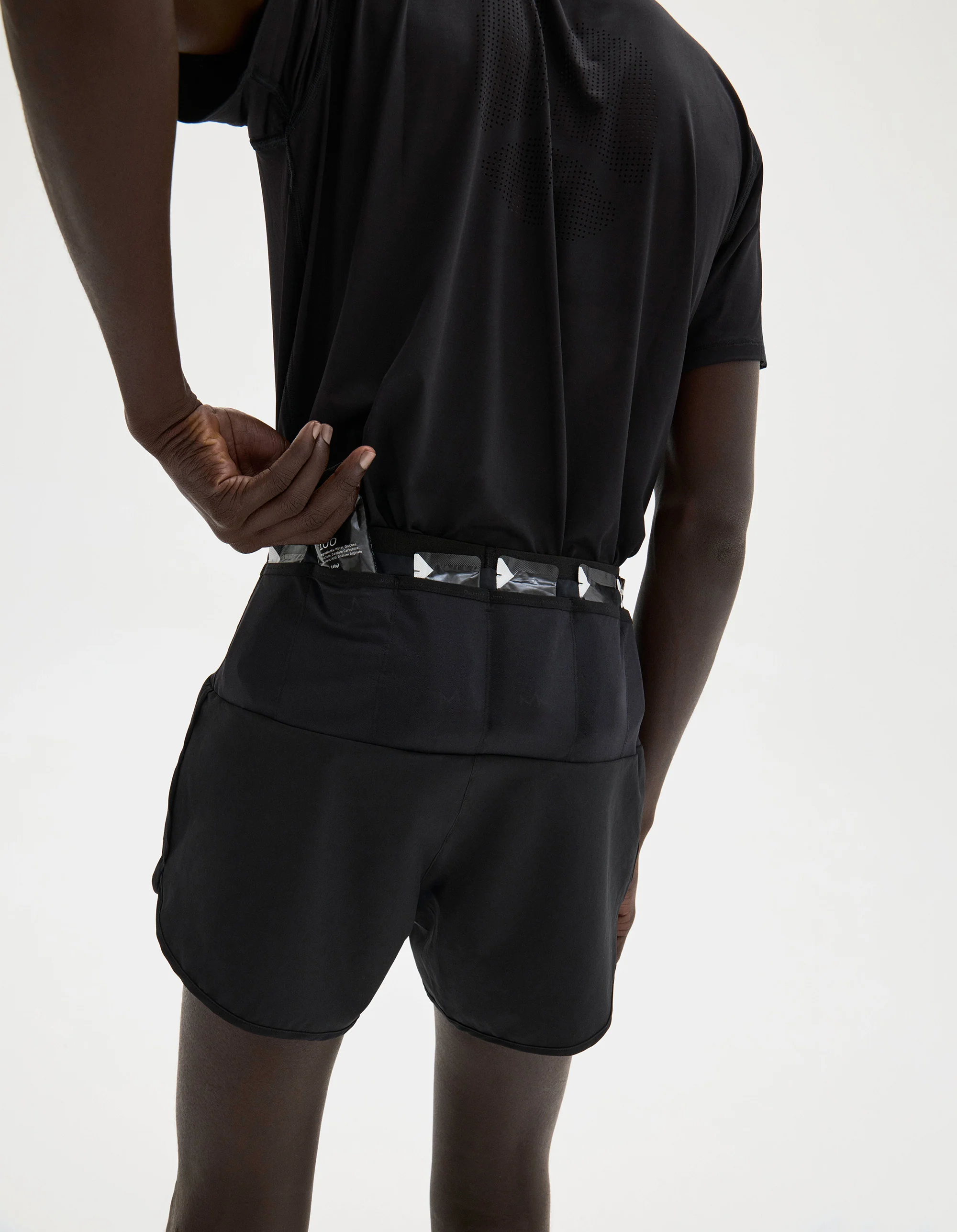 DV + Maurten Men's Elite Fuel Shorts, Black - Image 4