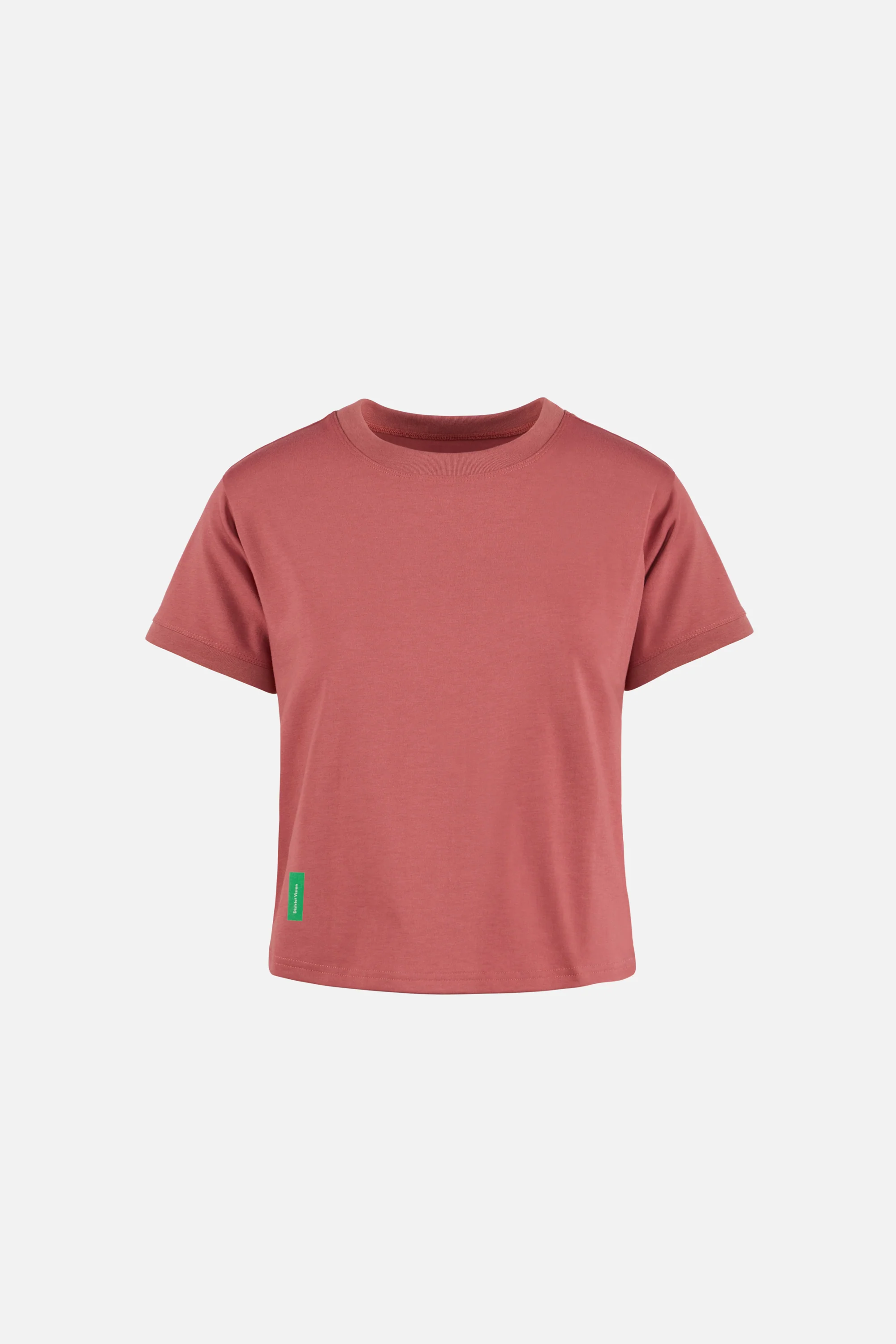 Fitted Cropped T-Shirt, Vintage Red