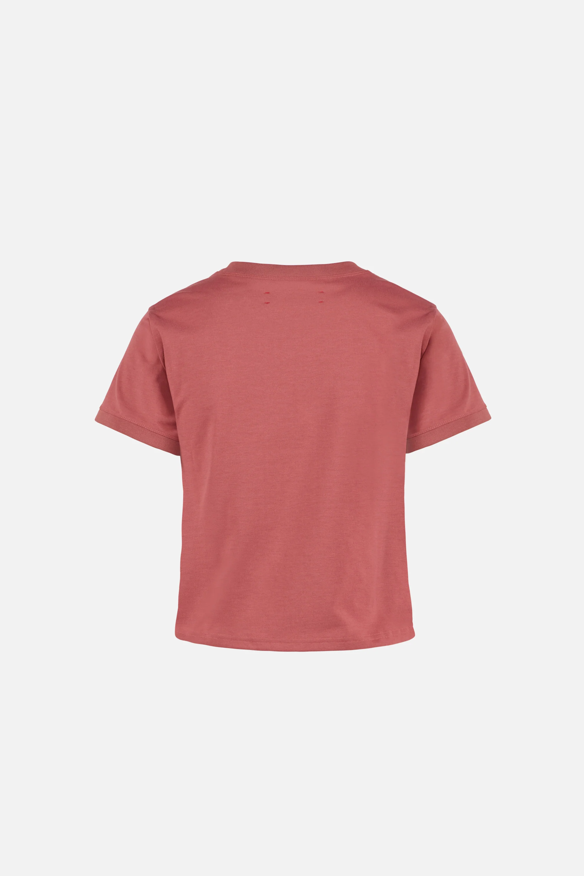 Fitted Cropped T-Shirt, Vintage Red - Image 2