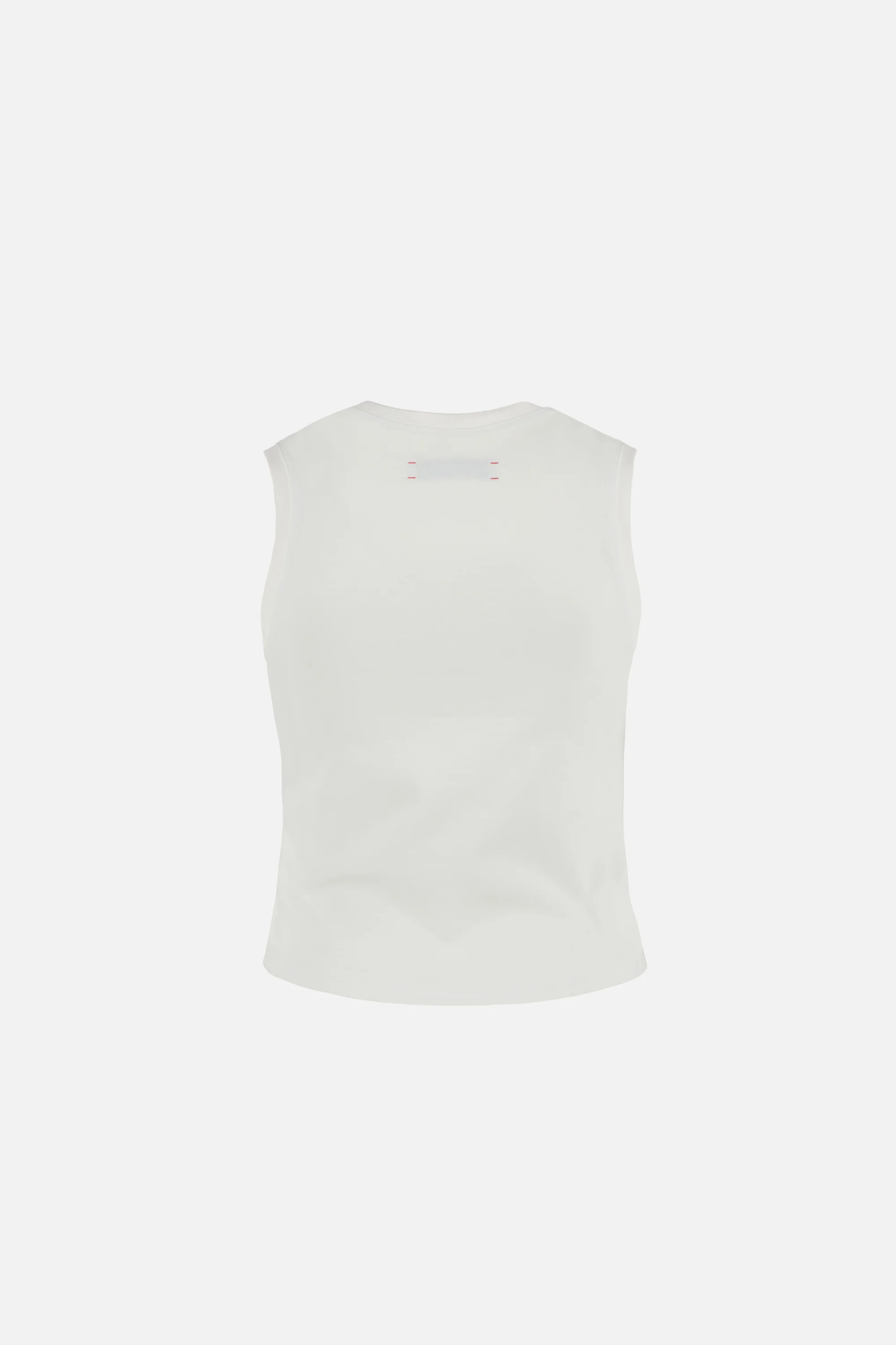 Fitted Muscle Tank, Off White - Image 2
