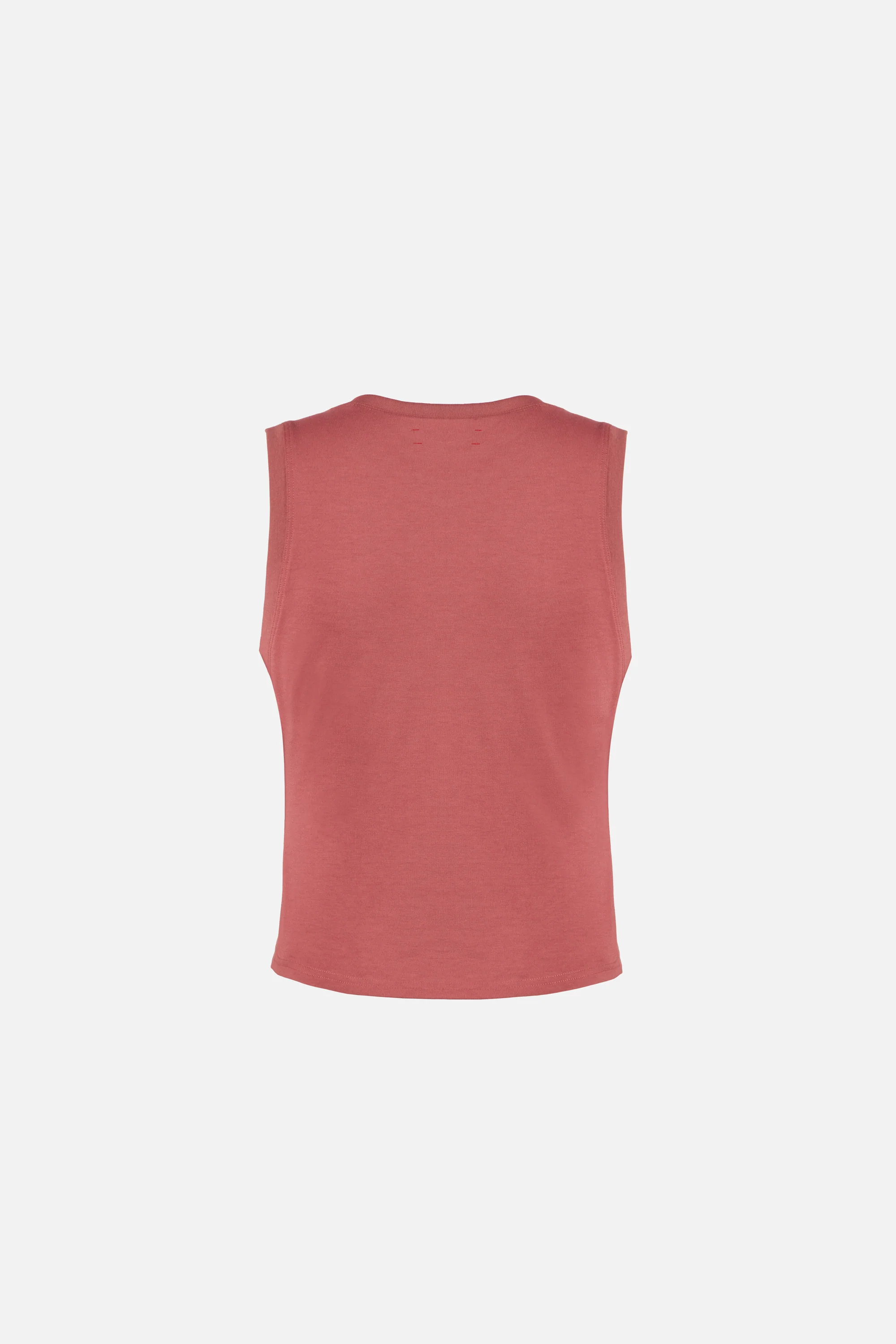 Fitted Muscle Tank, Vintage Red - Image 2