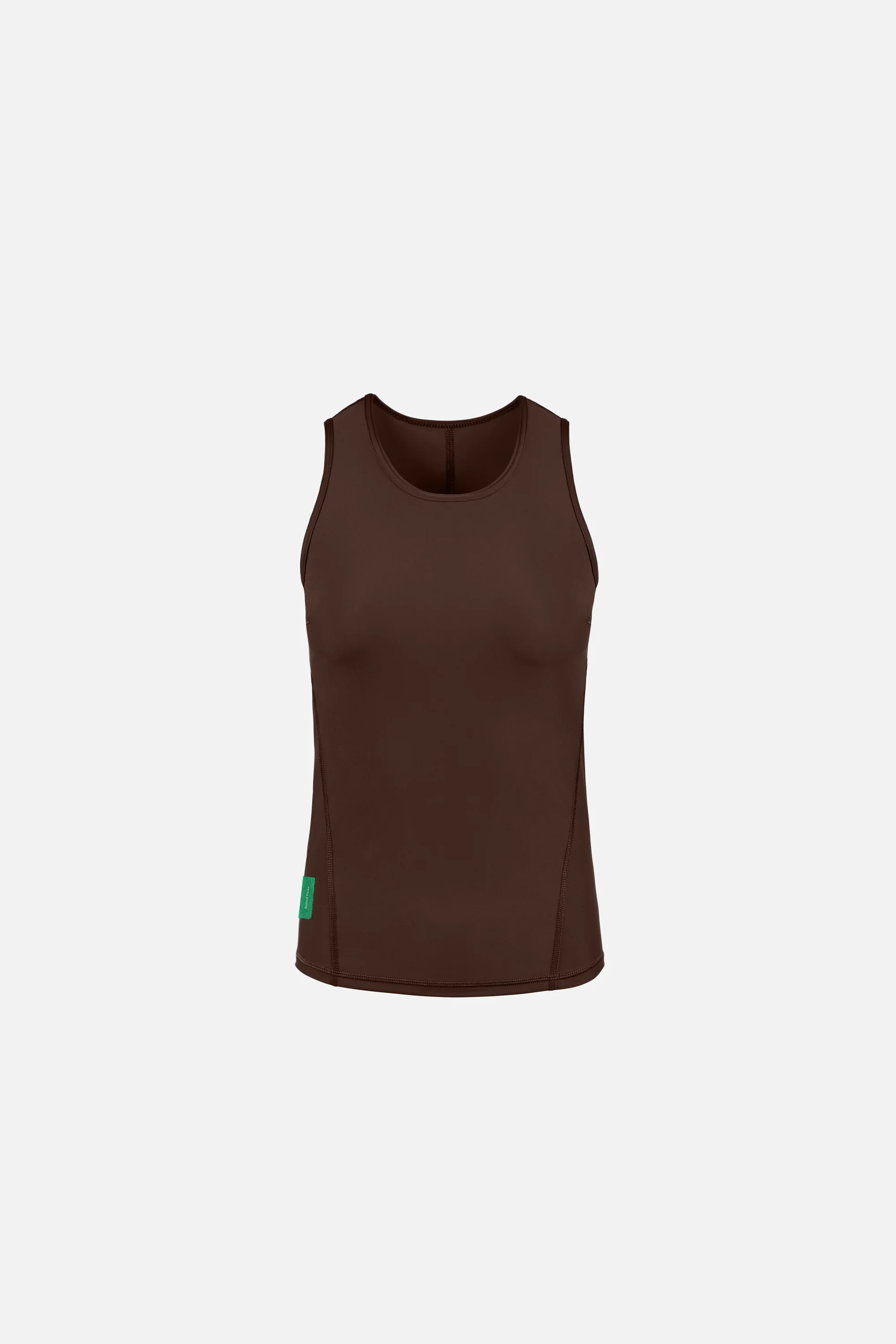 Fitted Training Tank Top, Umber