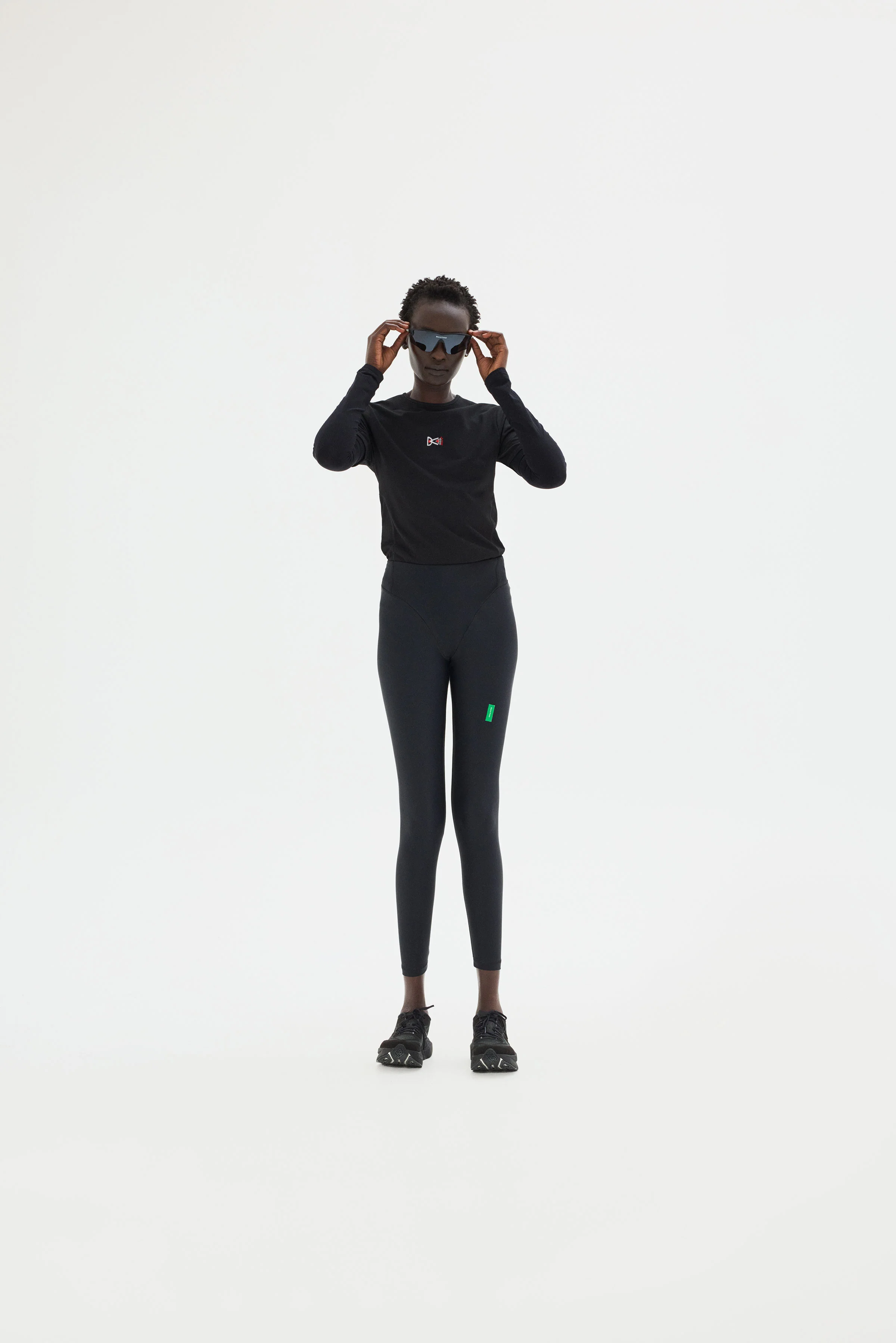 Full Length Interlock Tights, Black - Image 3