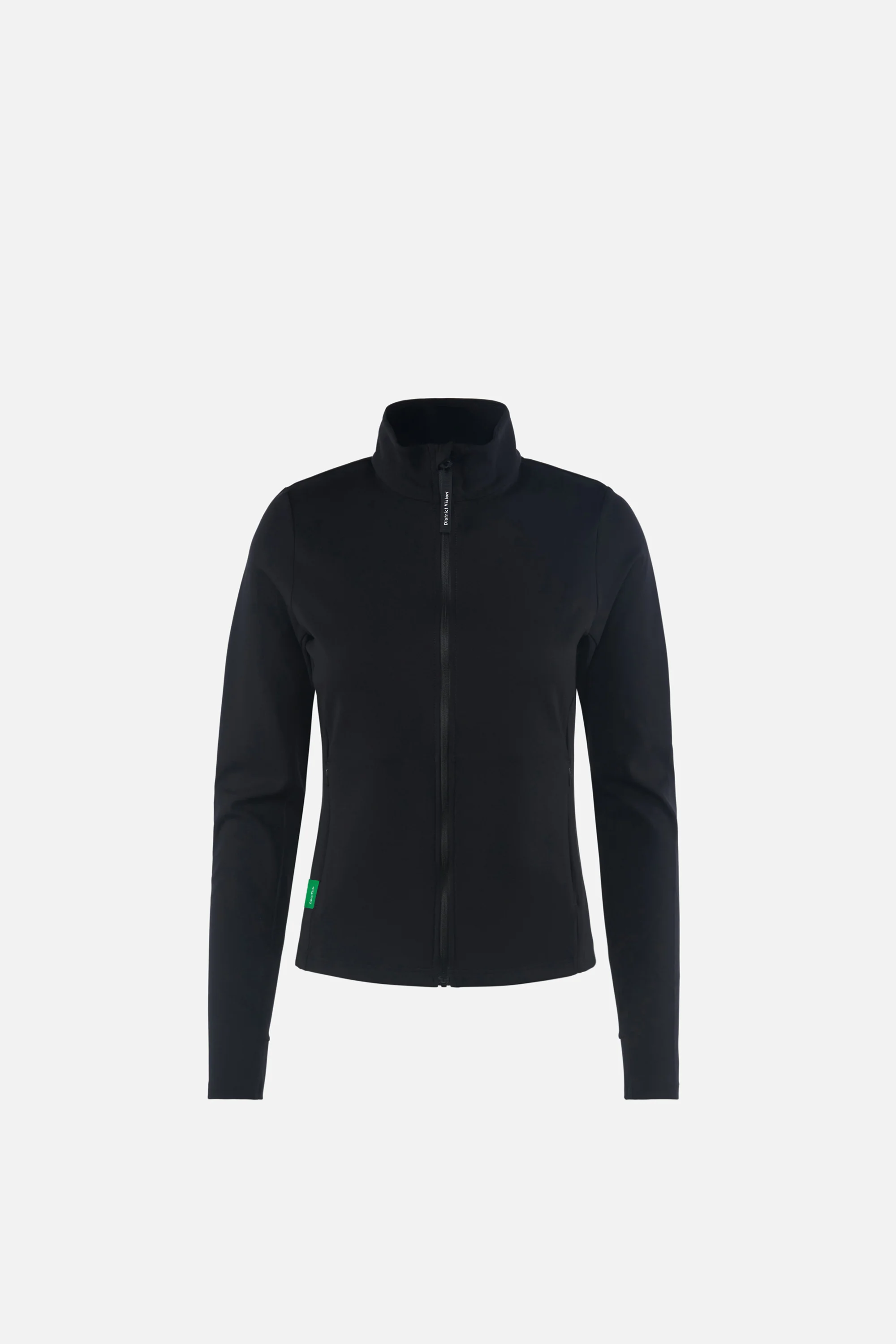 Full Zip Interlock Jacket, Black