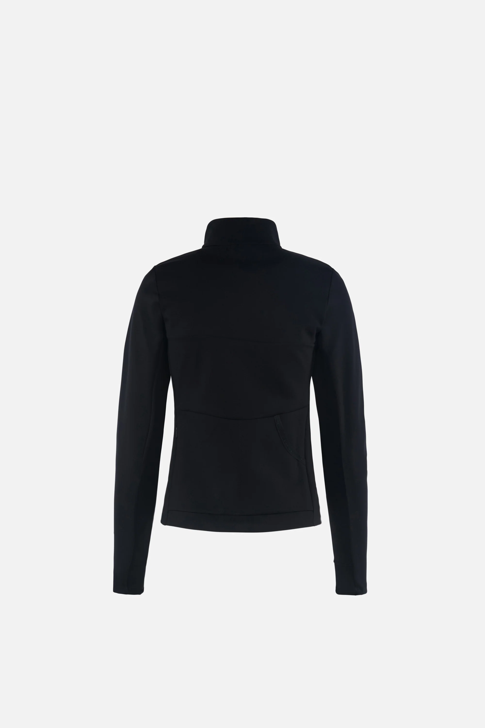 Full Zip Interlock Jacket, Black - Image 2