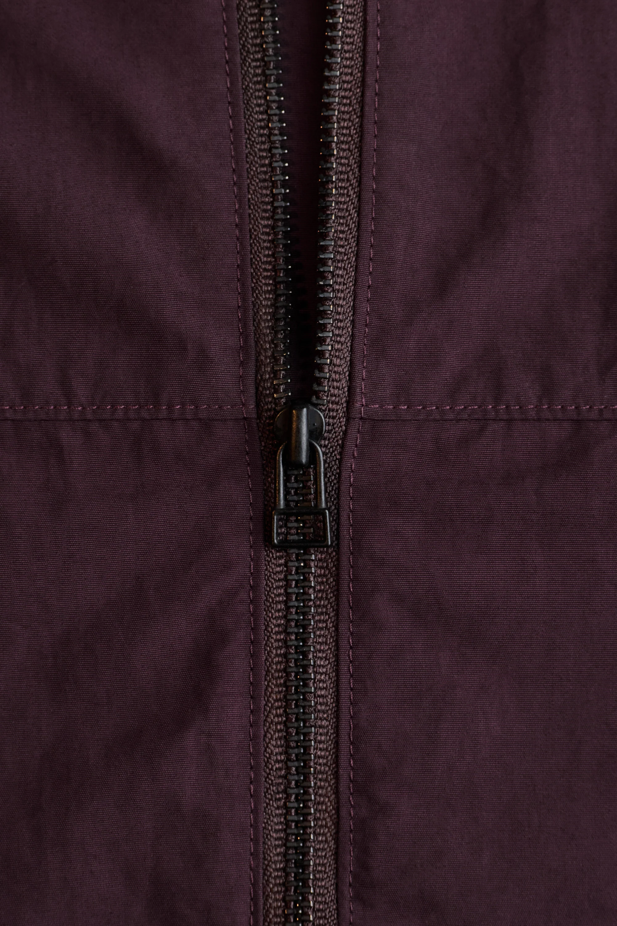 Half-Zip Nylon Windbreaker, Blackberry - Image 5