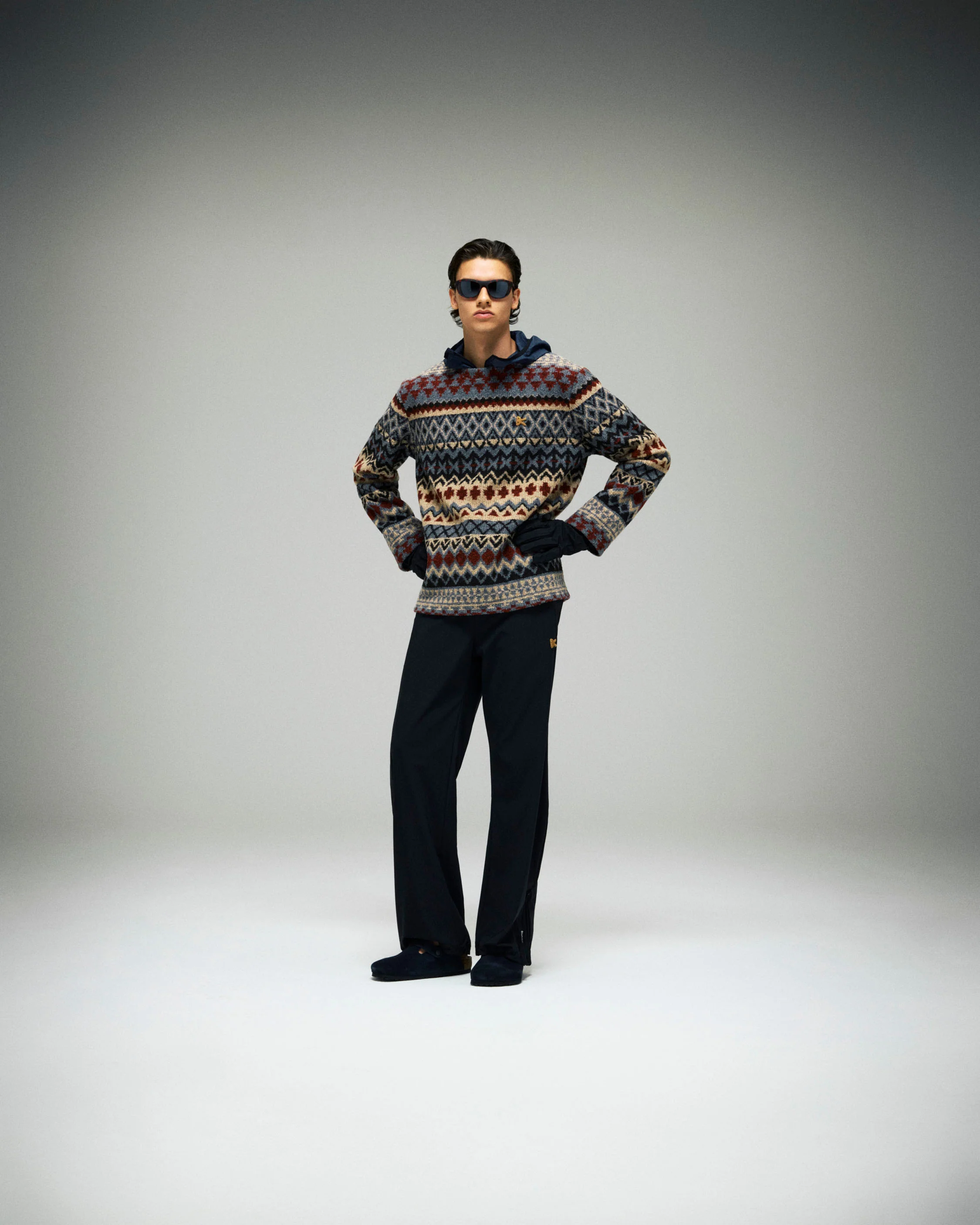 Jacquard Knit Crew Neck, Fair Isle - Image 3