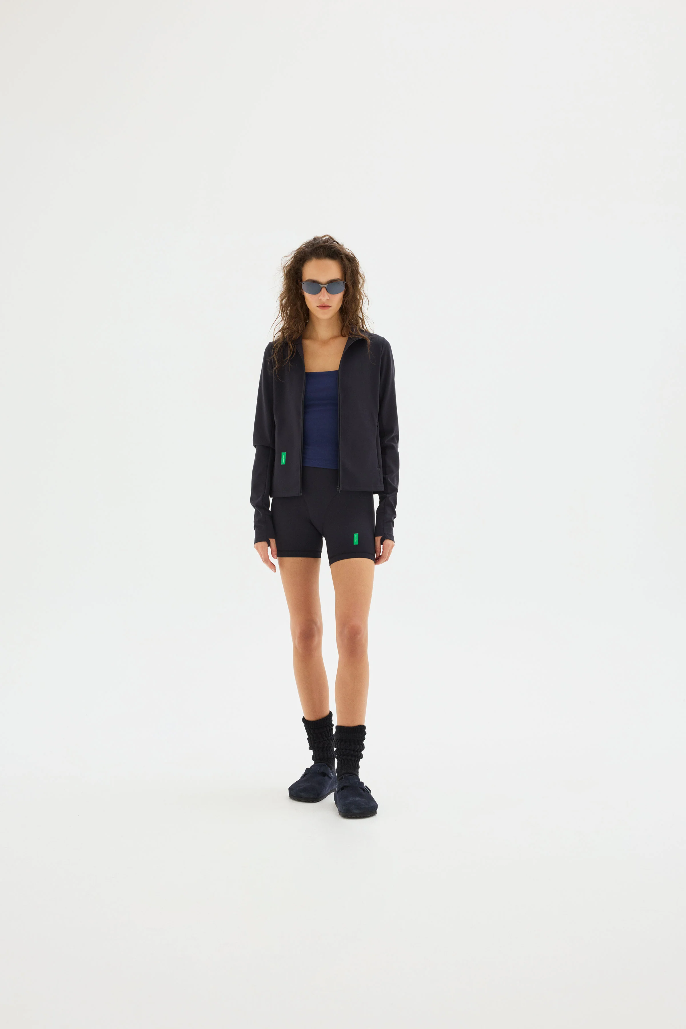 Full Zip Interlock Jacket, Black - Image 3