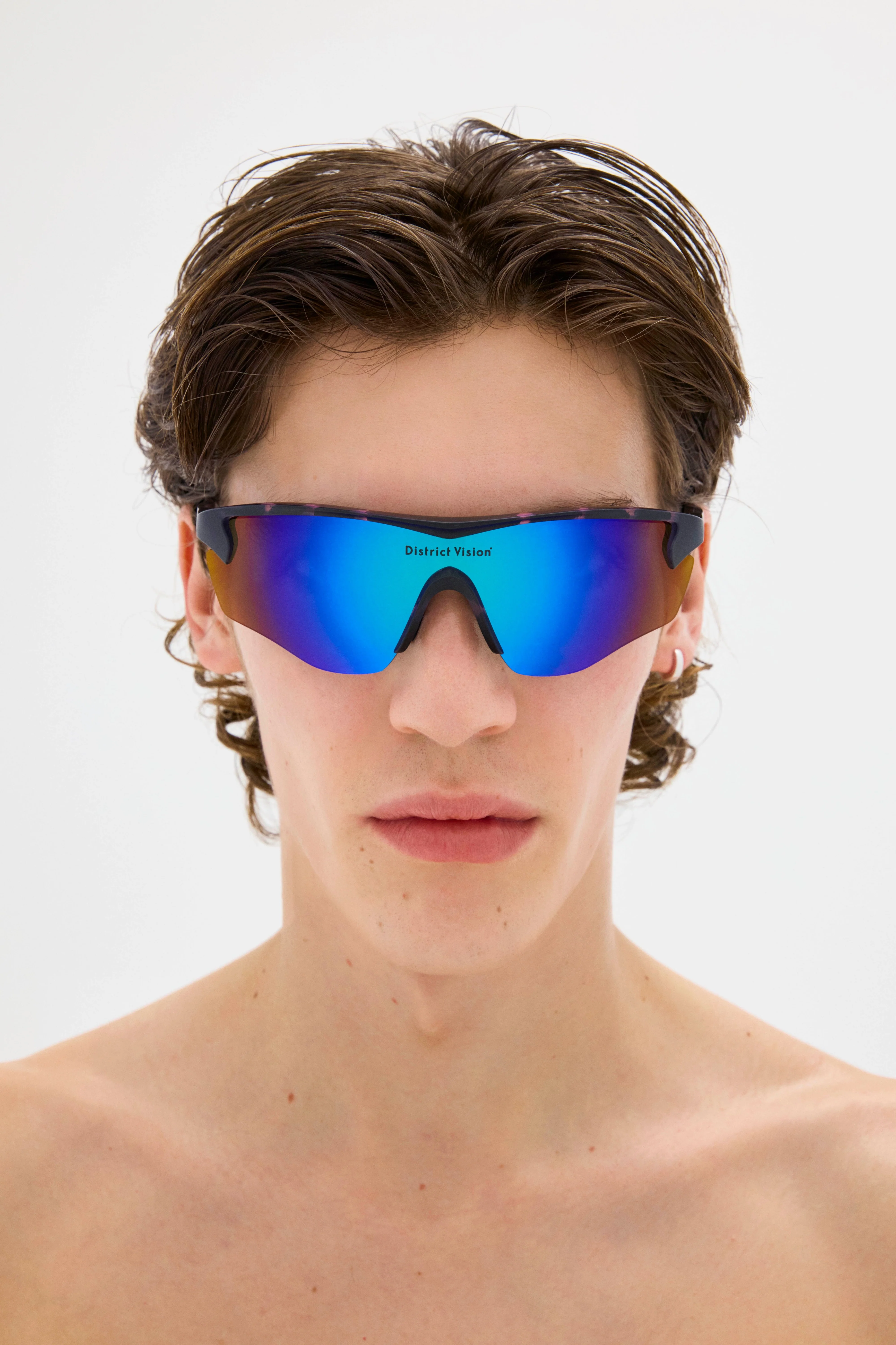 Junya Racer Navy Pink Mosaic, D+ Blue Mirror - Image 4
