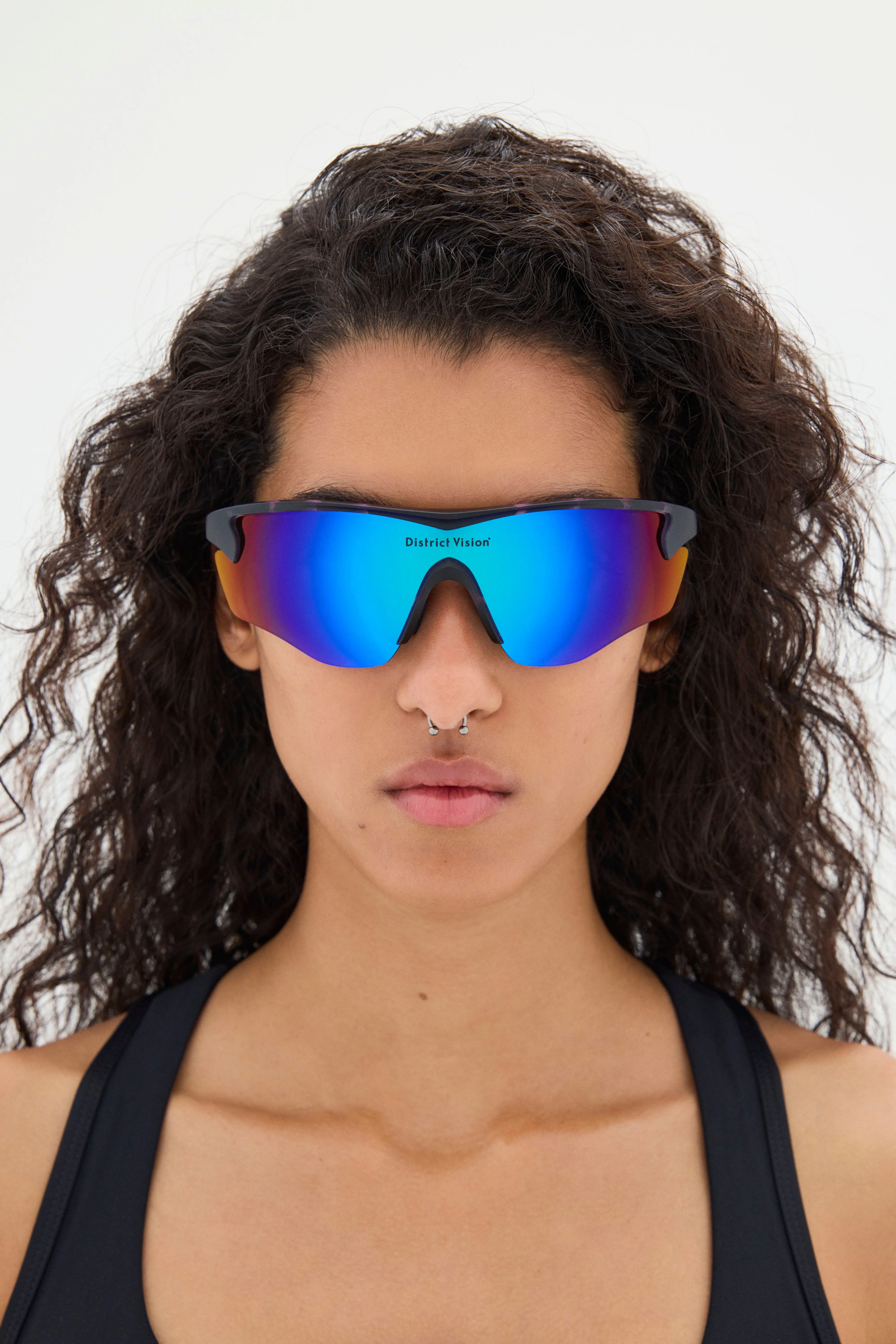 Junya Racer Navy Pink Mosaic, D+ Blue Mirror - Image 5