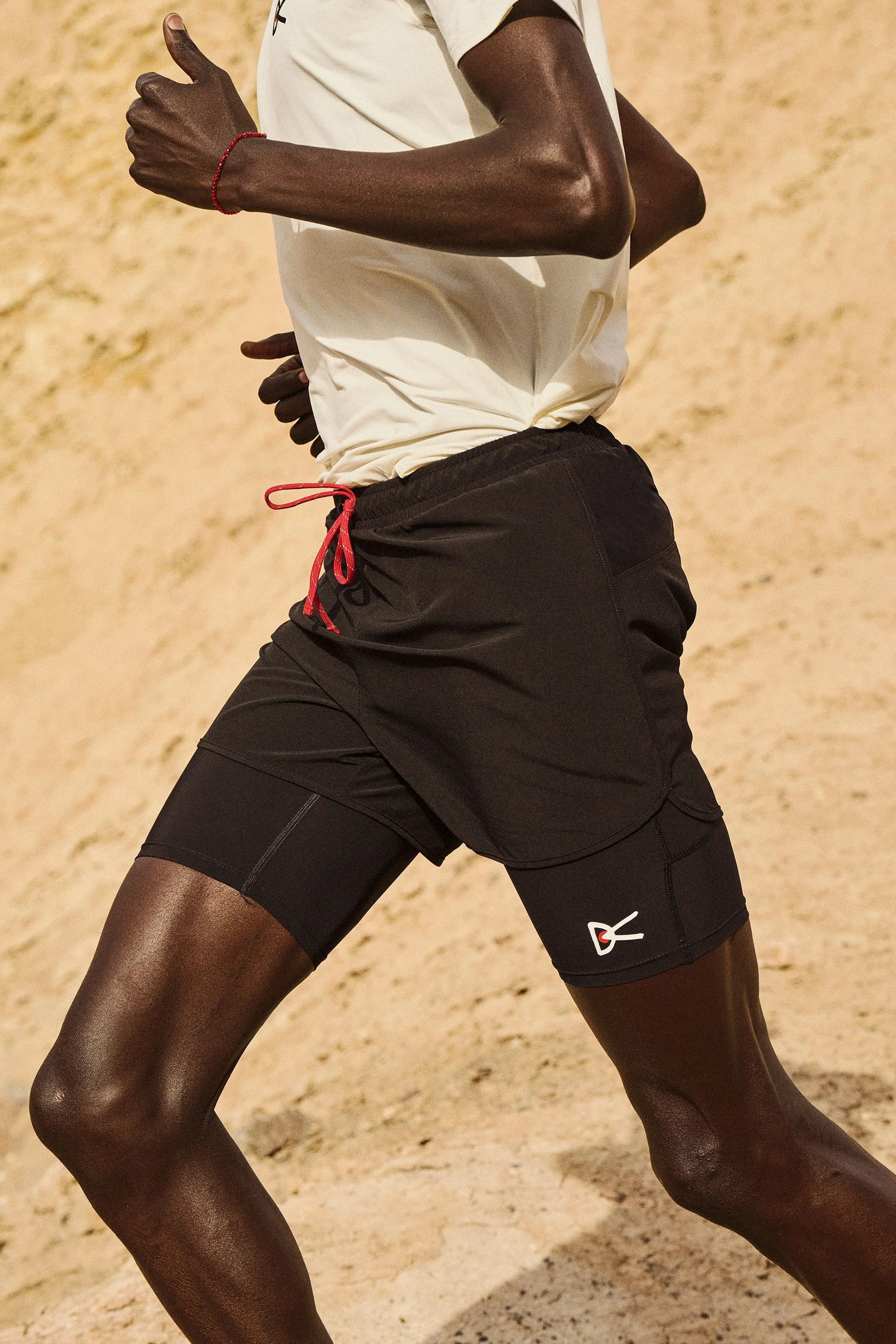 Layered Pocketed Trail Shorts, Black - Image 3