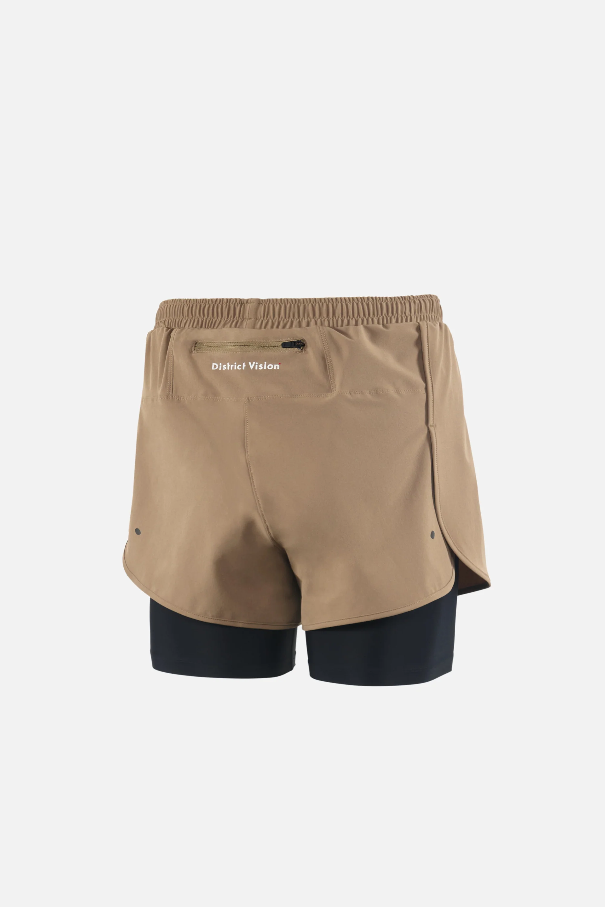 Layered Trail Shorts, Morel/Black - Image 2