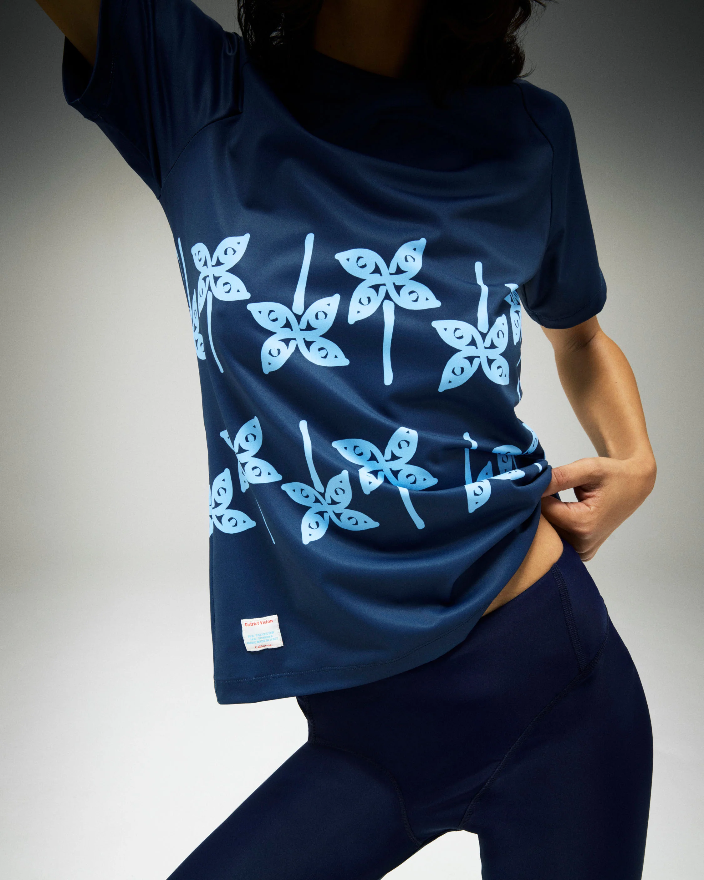 Lightweight Short Sleeve Fitted Graphic Tee, Zephyr - Image 3