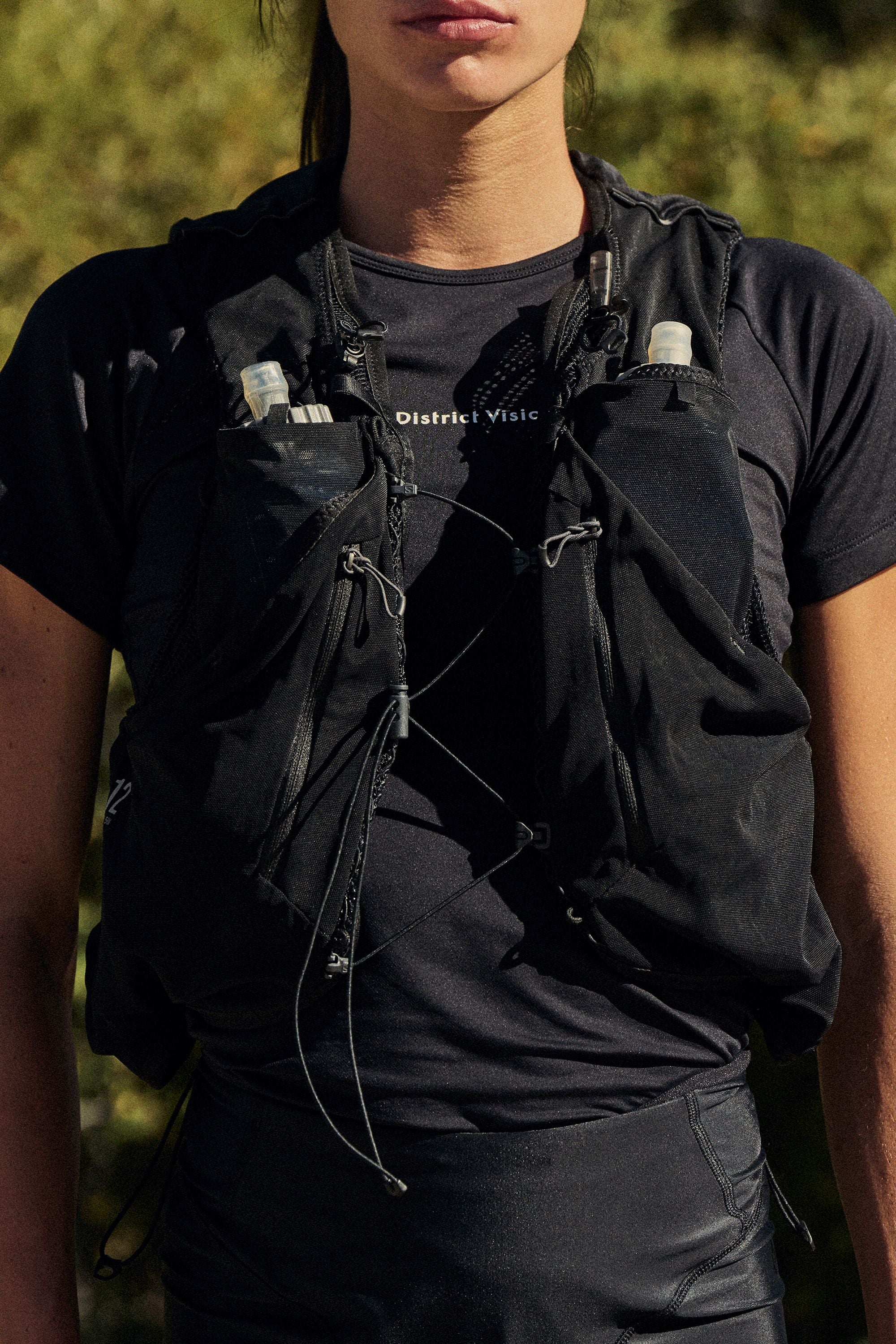Lightweight Short Sleeve Fitted Tee, Black - Image 3