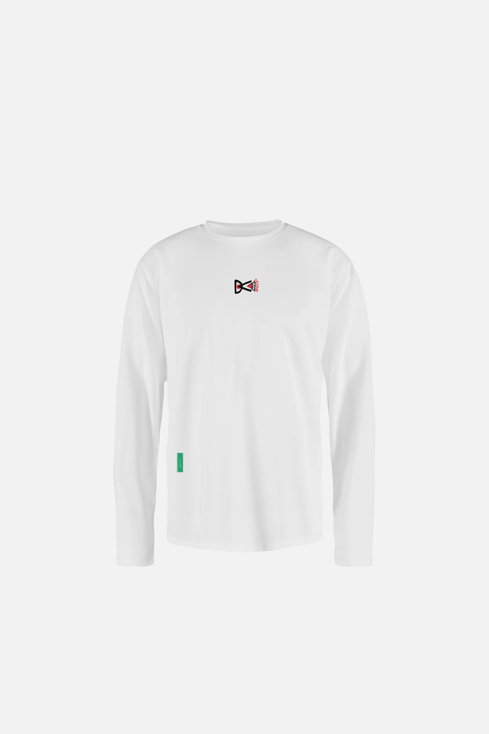 Long Sleeve Boxy Training Tee, White