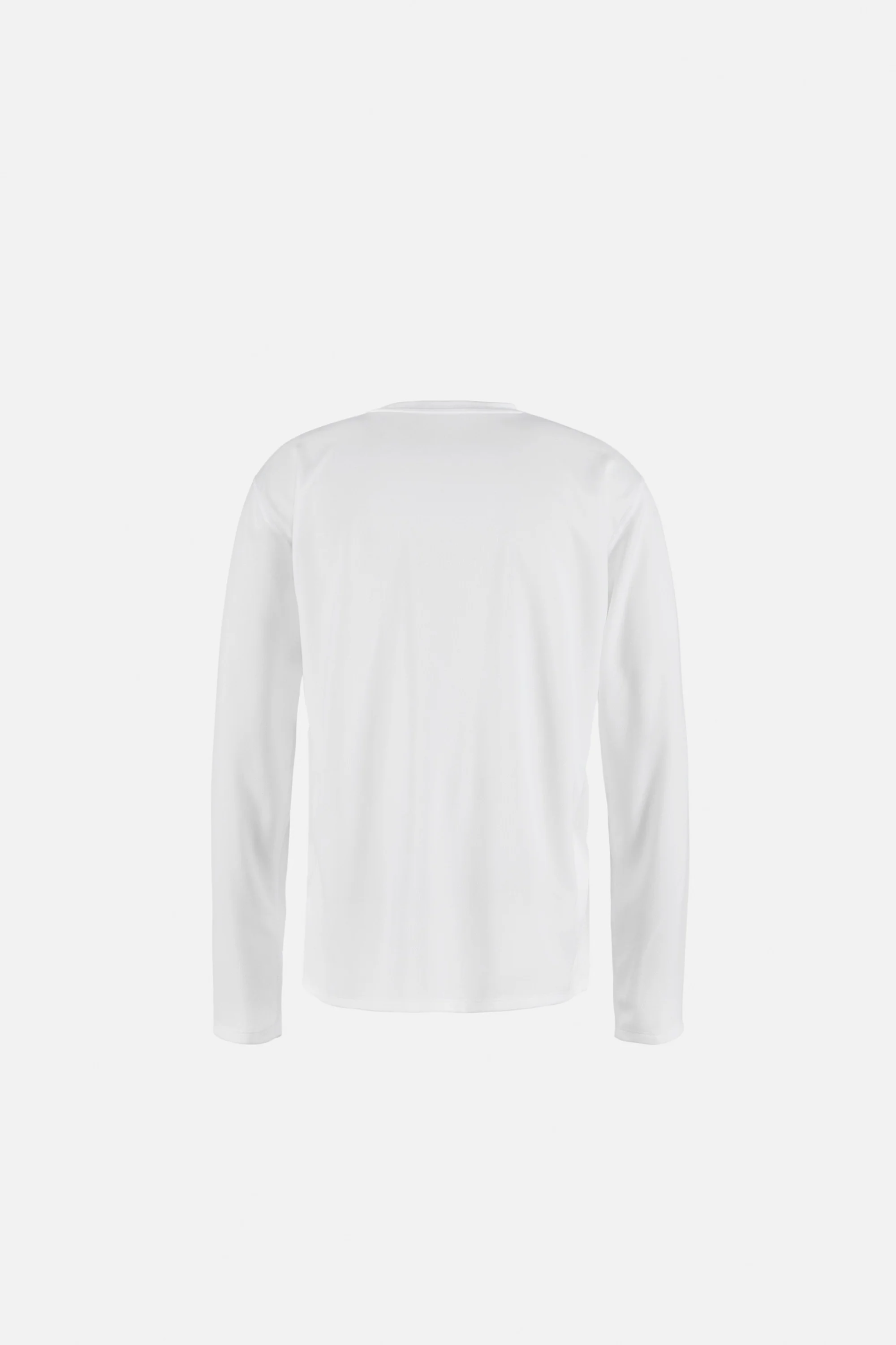 Long Sleeve Boxy Training Tee, White - Image 2