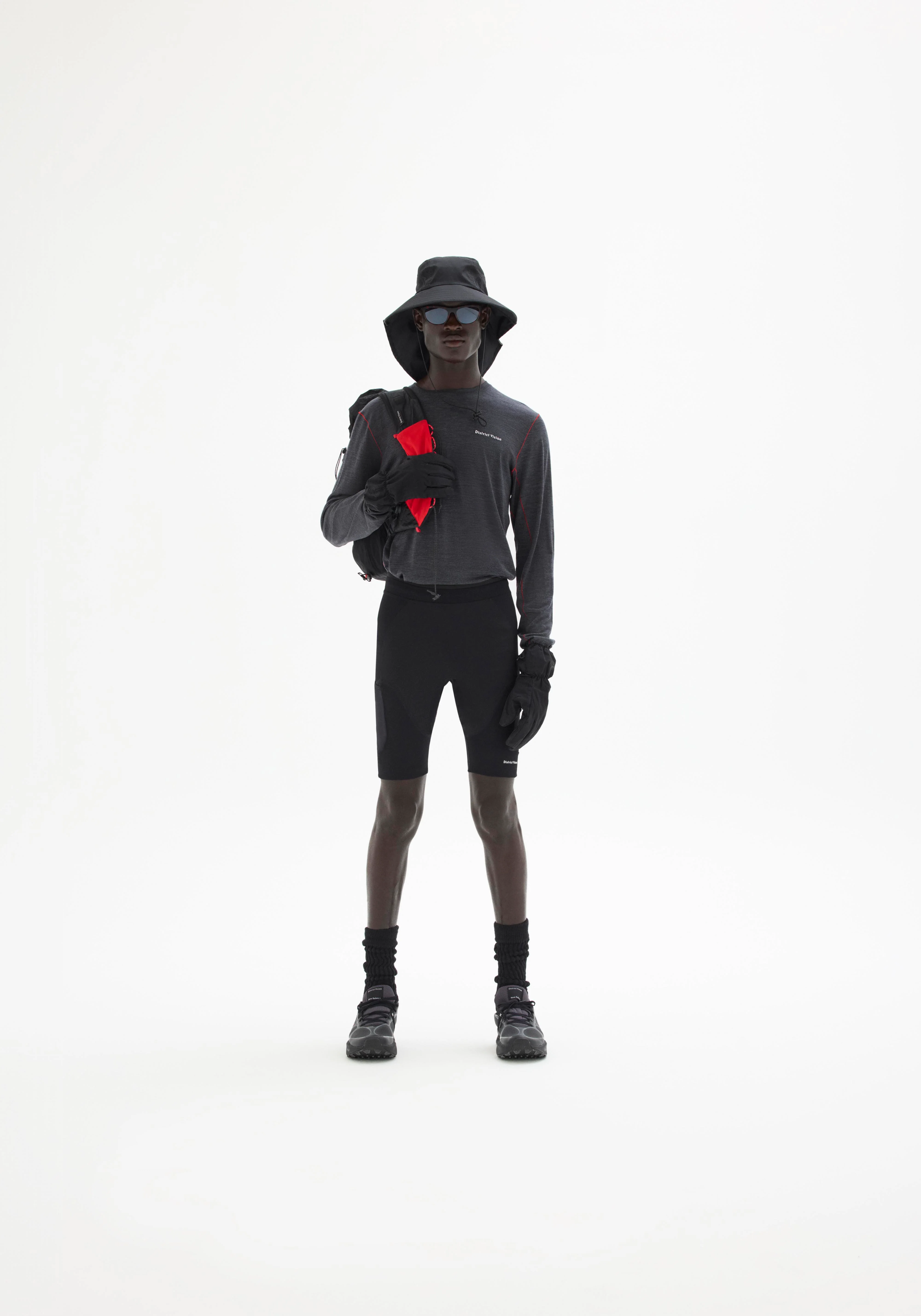 Merino Long Sleeve Tee, Dark Melange - Image 3