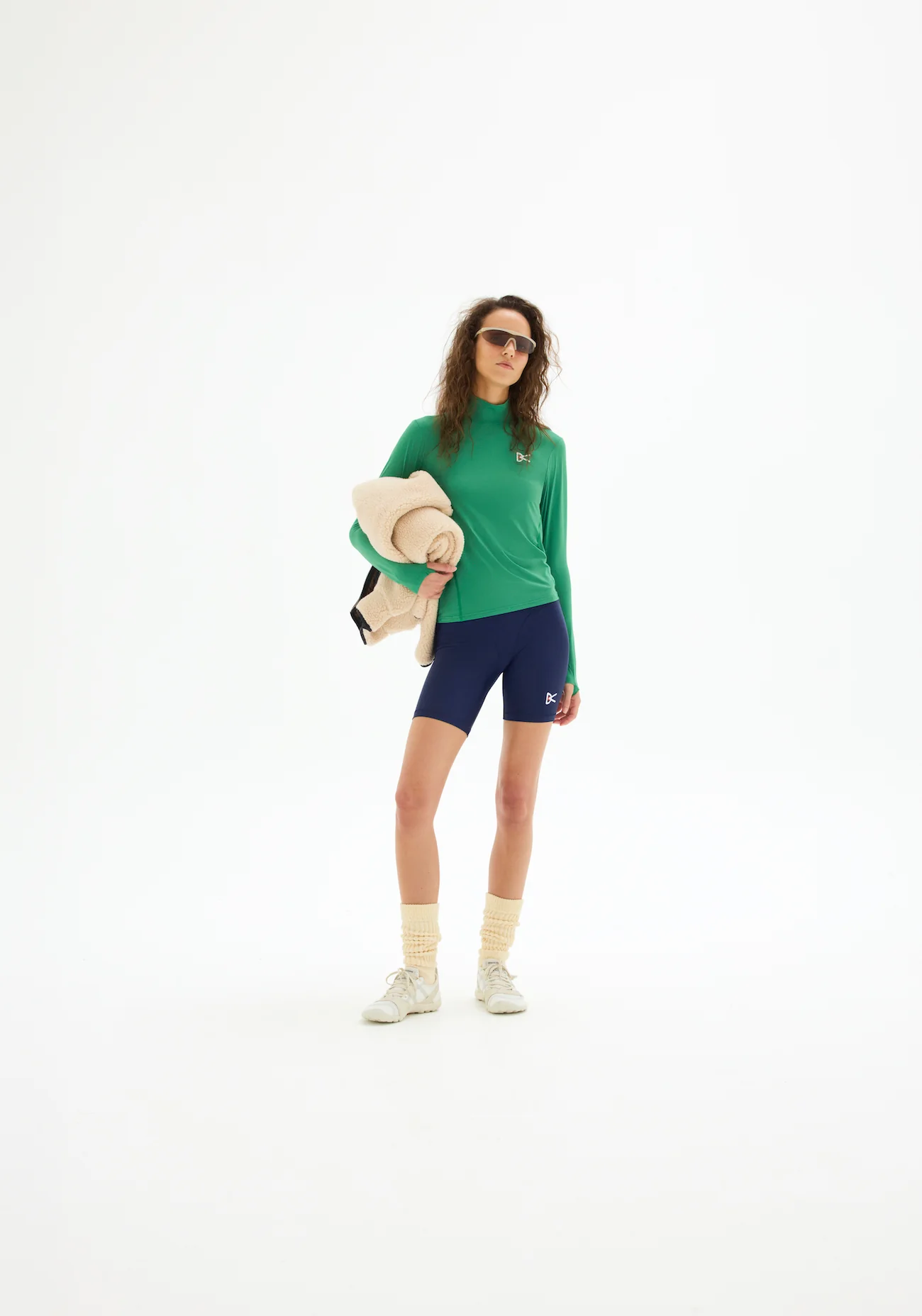 Paneled Long Sleeve Tee, Spring Green - Image 3