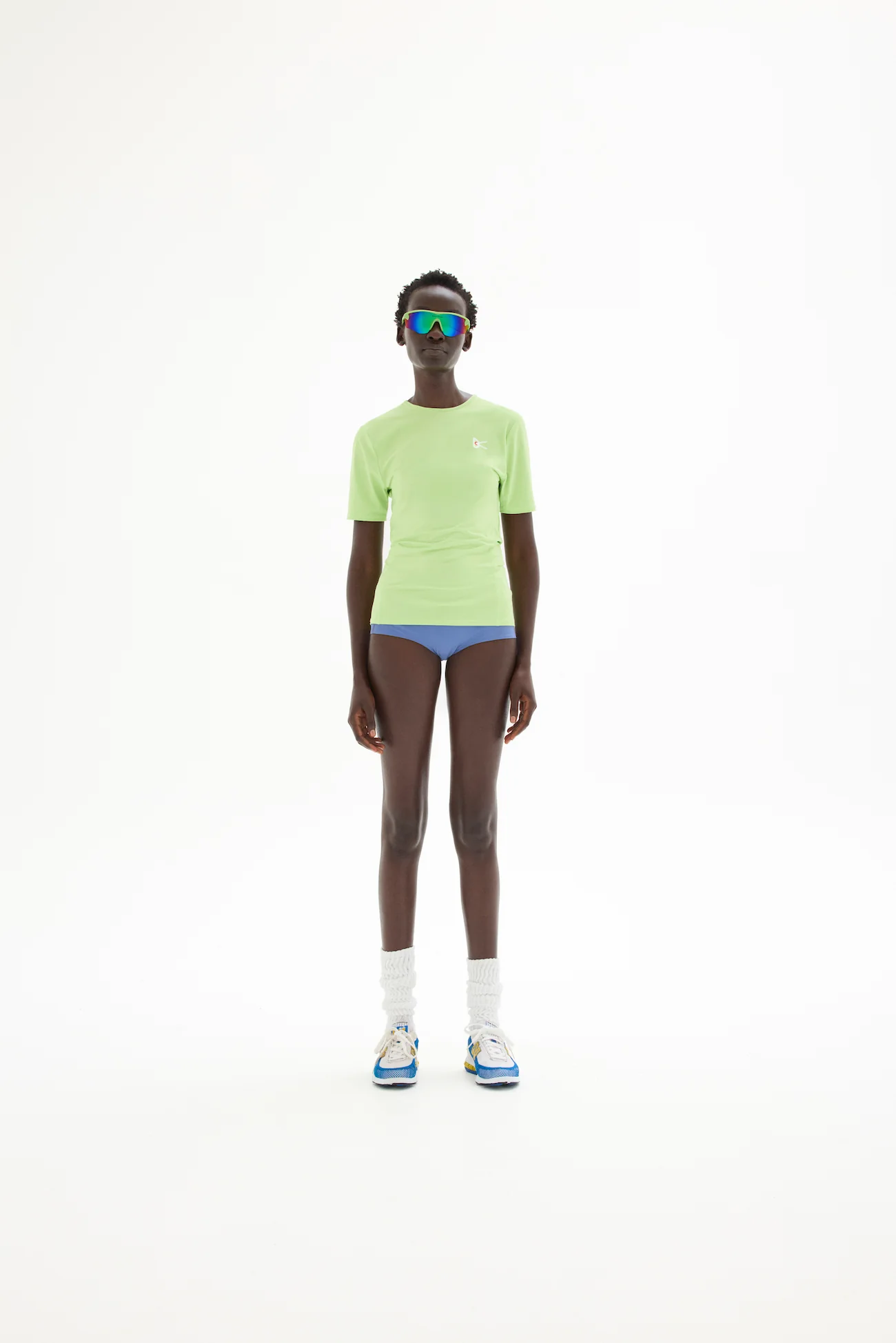 Paneled Short Sleeve Tee, Melon - Image 3
