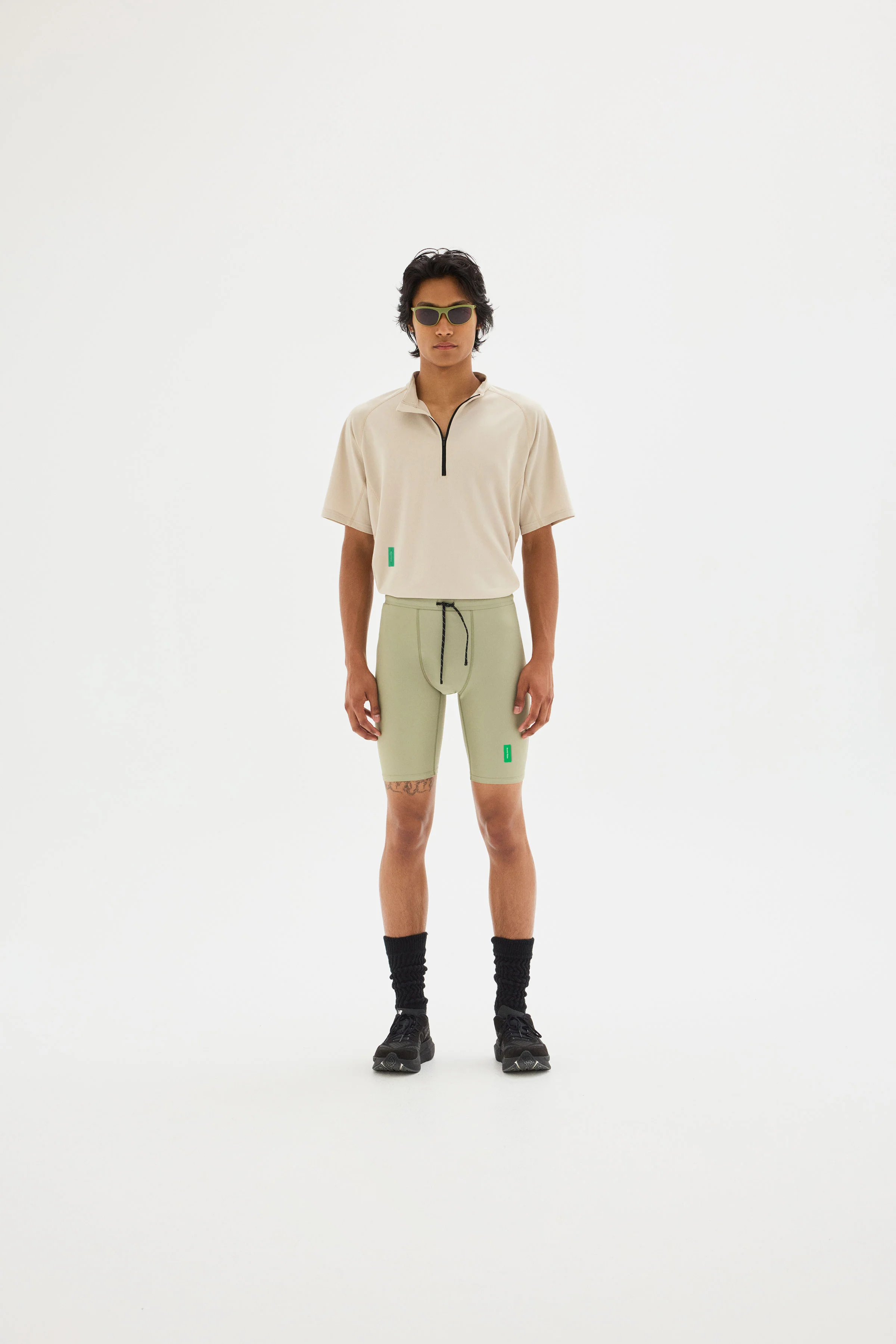 Quarter Zip Training Shirt, Bamboo - Image 3