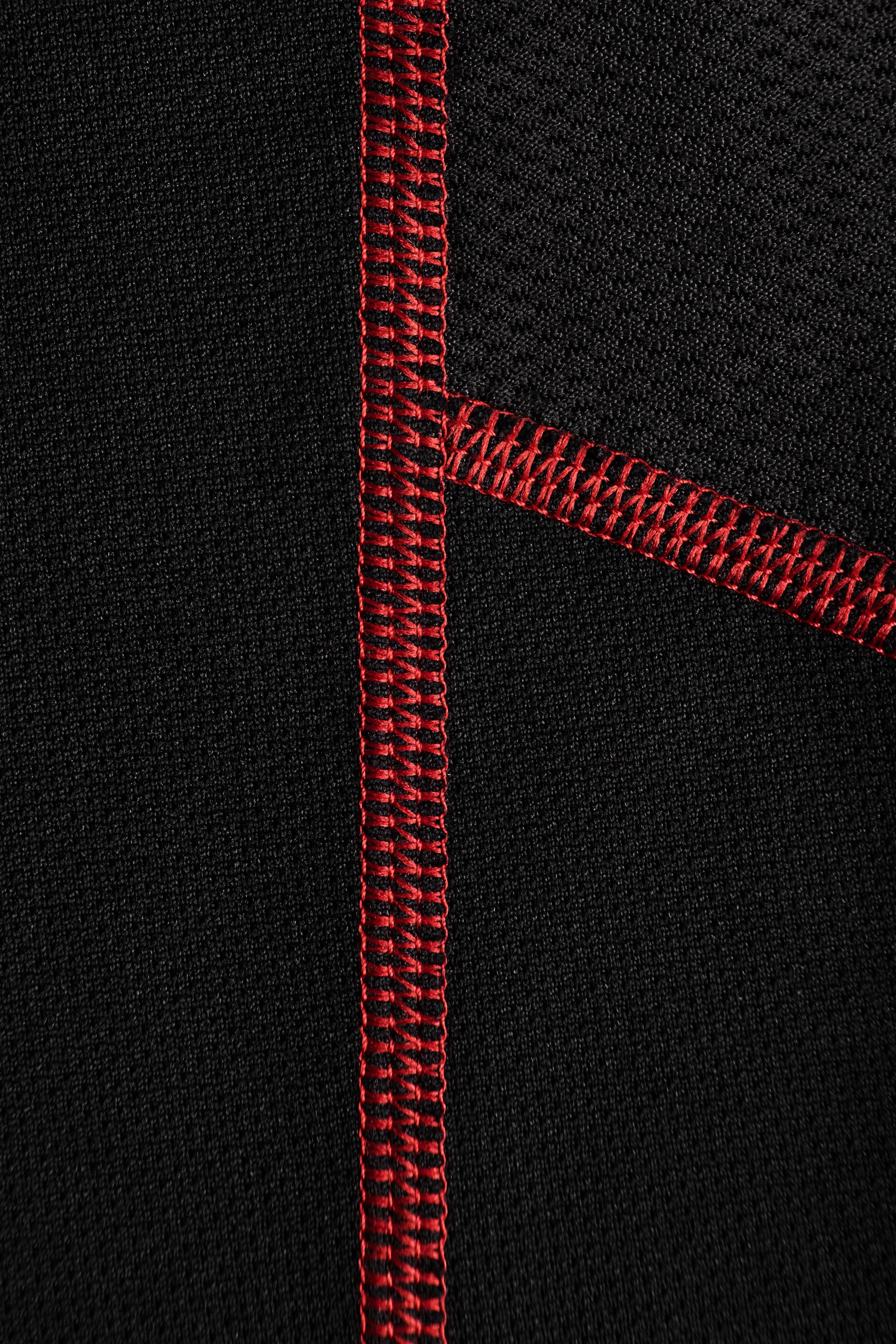 Quarter Zip Training Shirt, Black/Red - Image 4