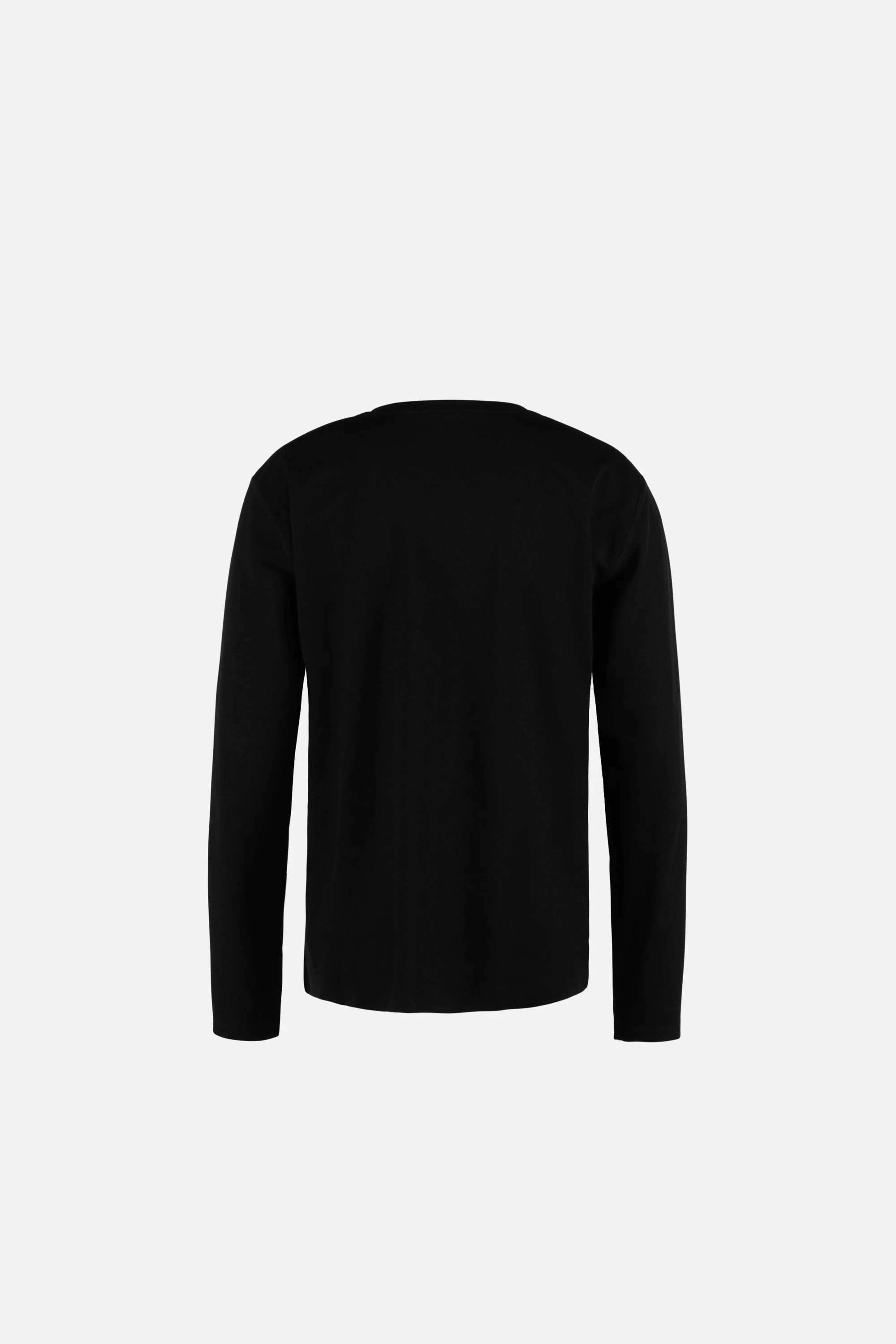 Quick-Dry Boxy Long Sleeve Tee, Black - Image 2