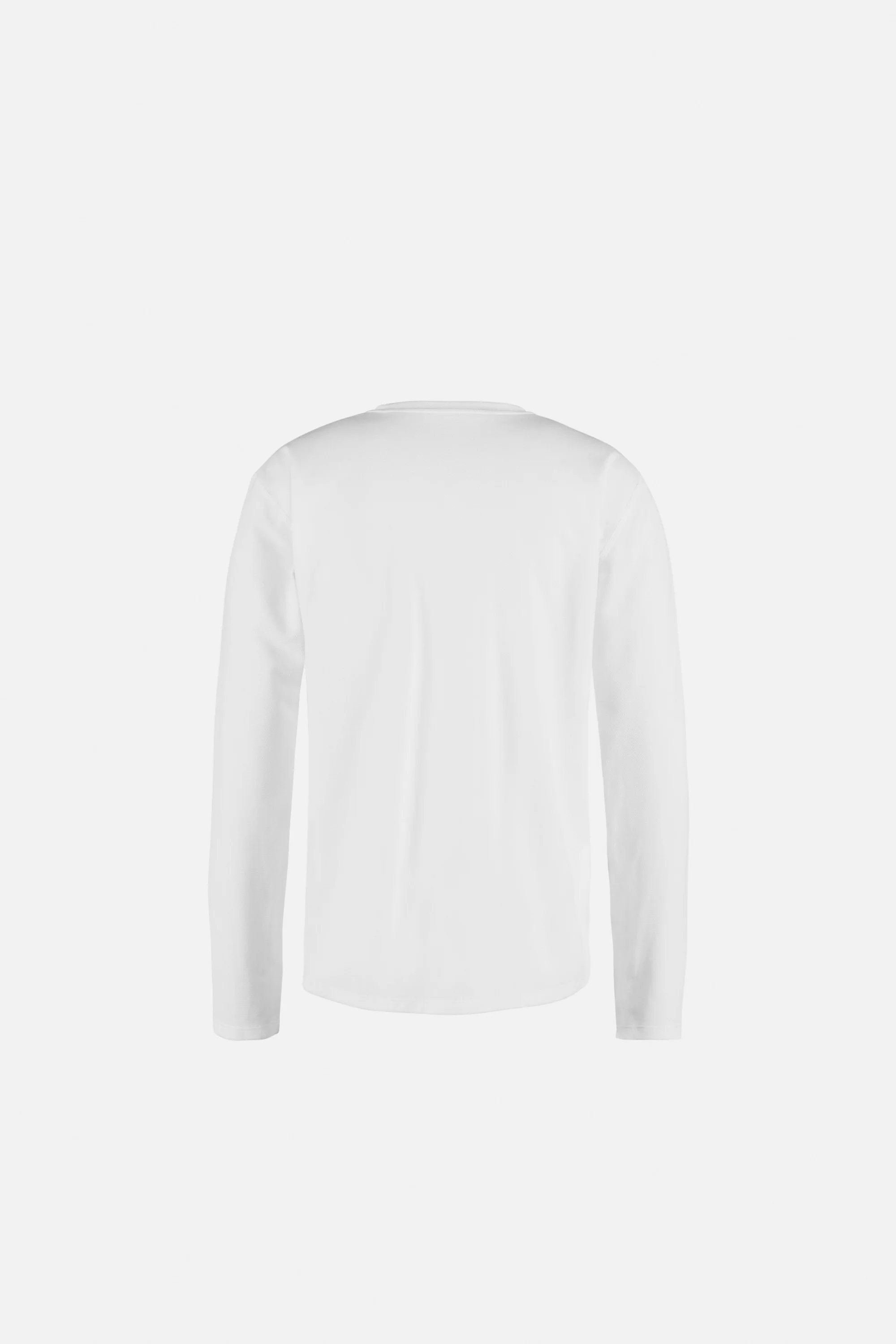 Quick-Dry Boxy Long Sleeve Tee, White - Image 2