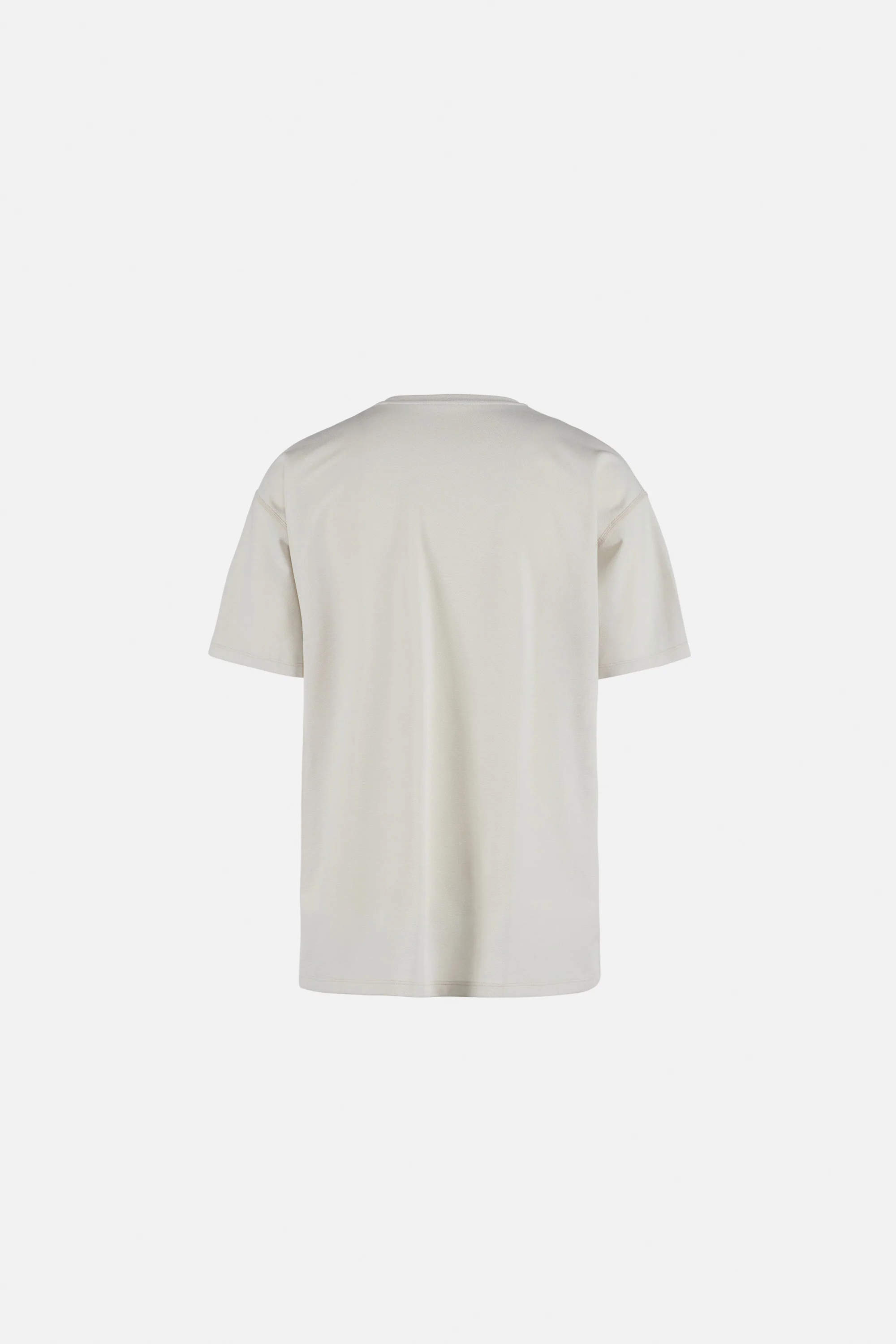Quick-Dry Boxy Short Sleeve Tee, Off White - Image 2