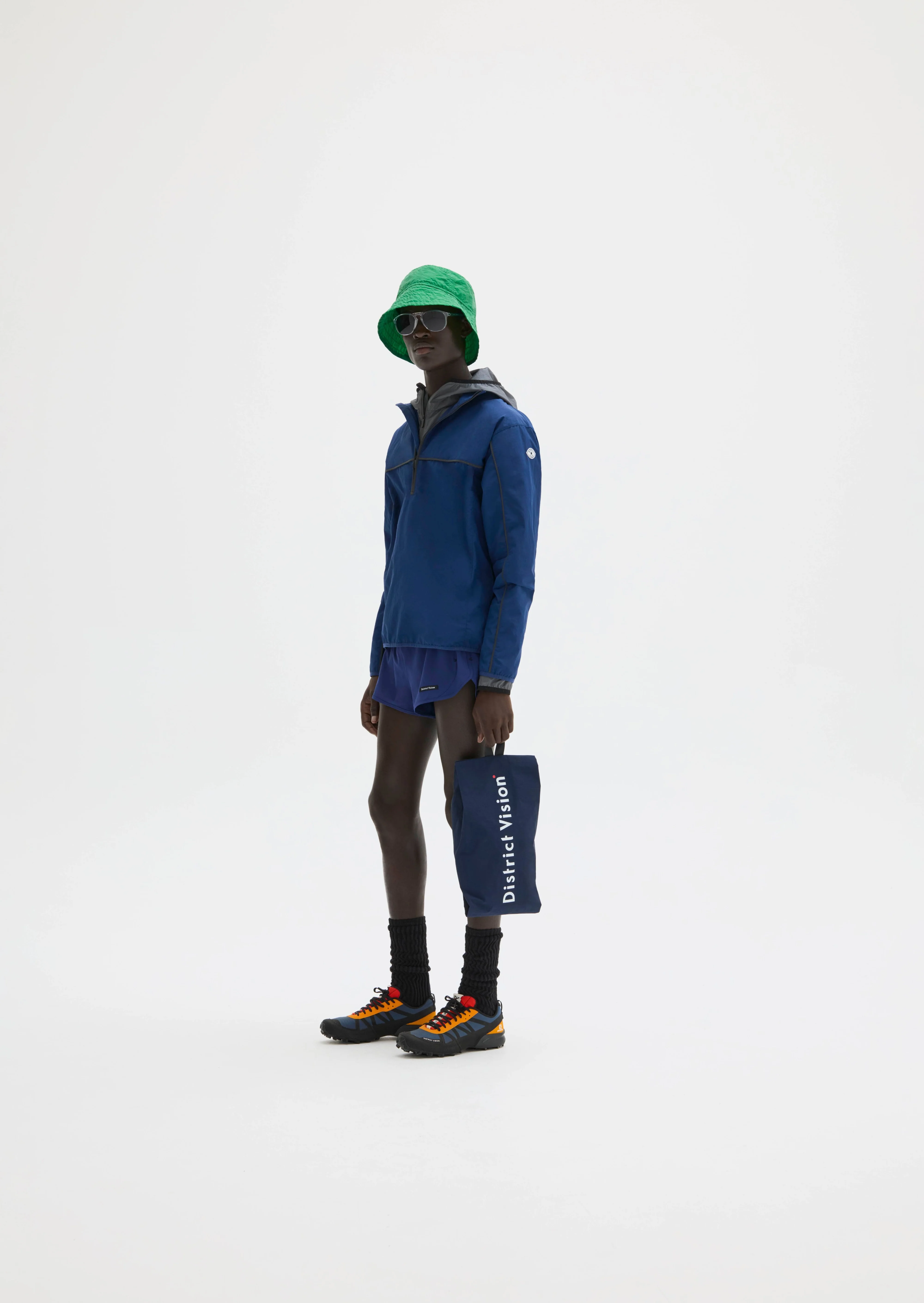 Recycled Half Zip Shell, Navy - Image 3