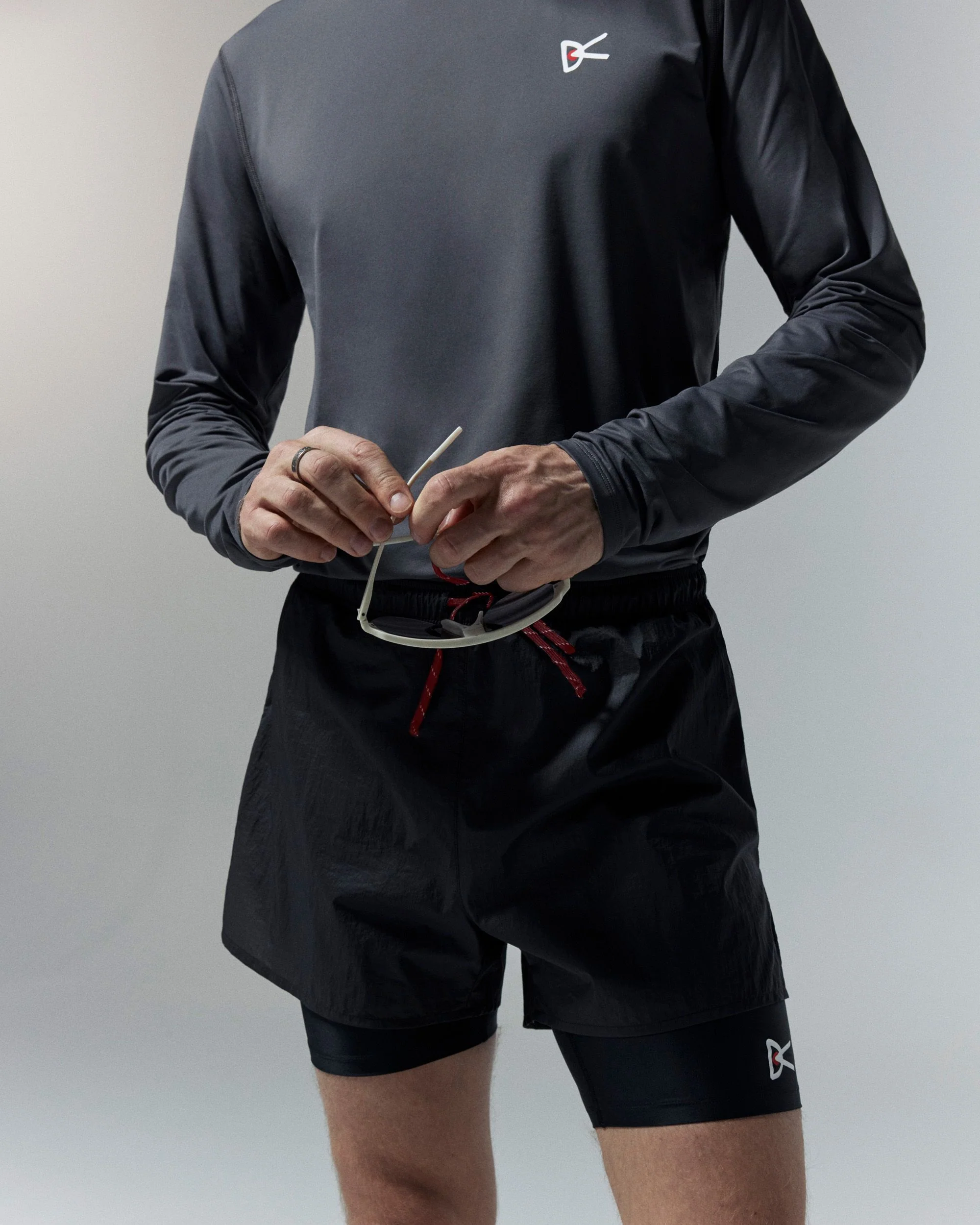 Ripstop Layered Trail Shorts, Black - Image 3