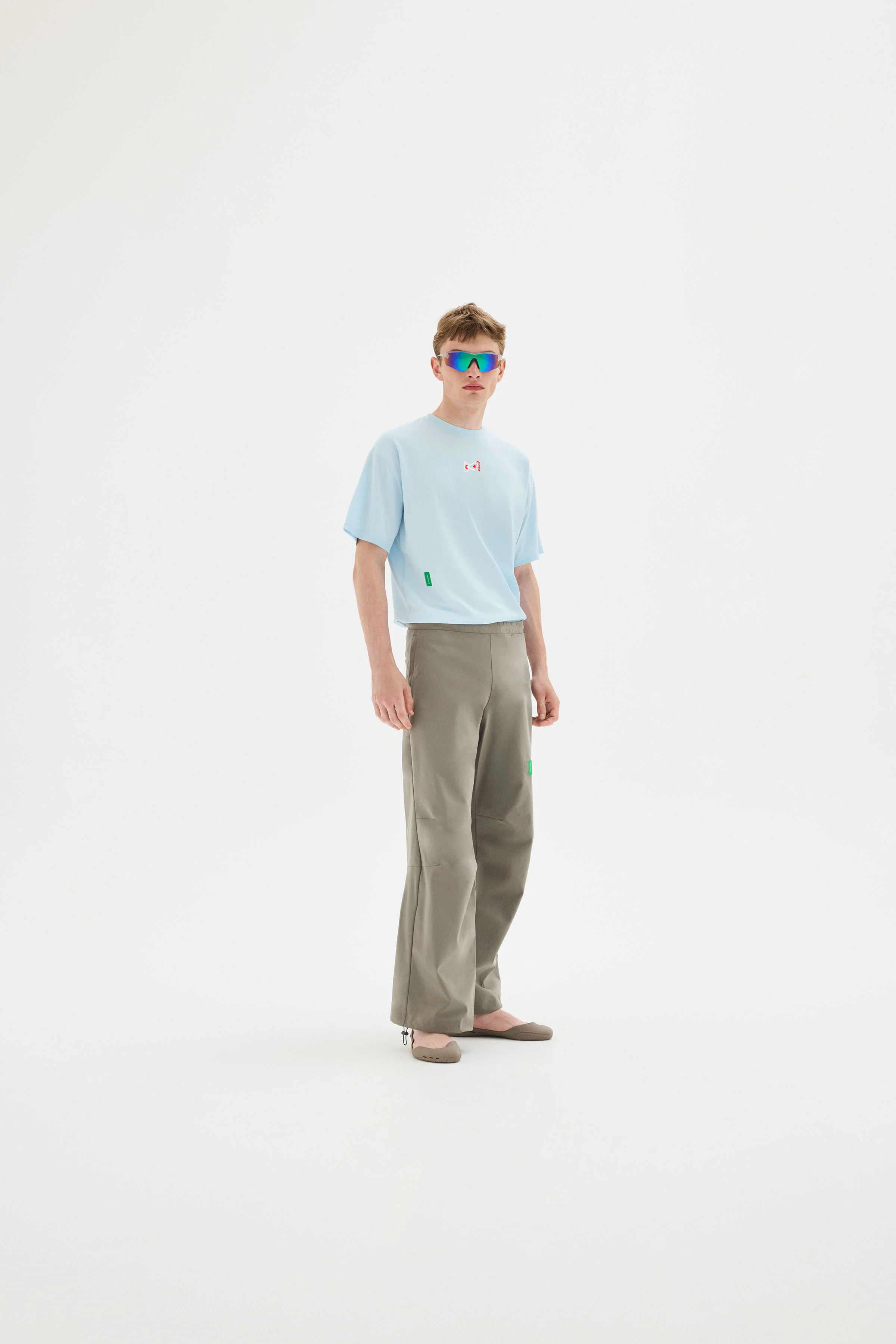 Short Sleeve Boxy Training Tee, Frost - Image 3
